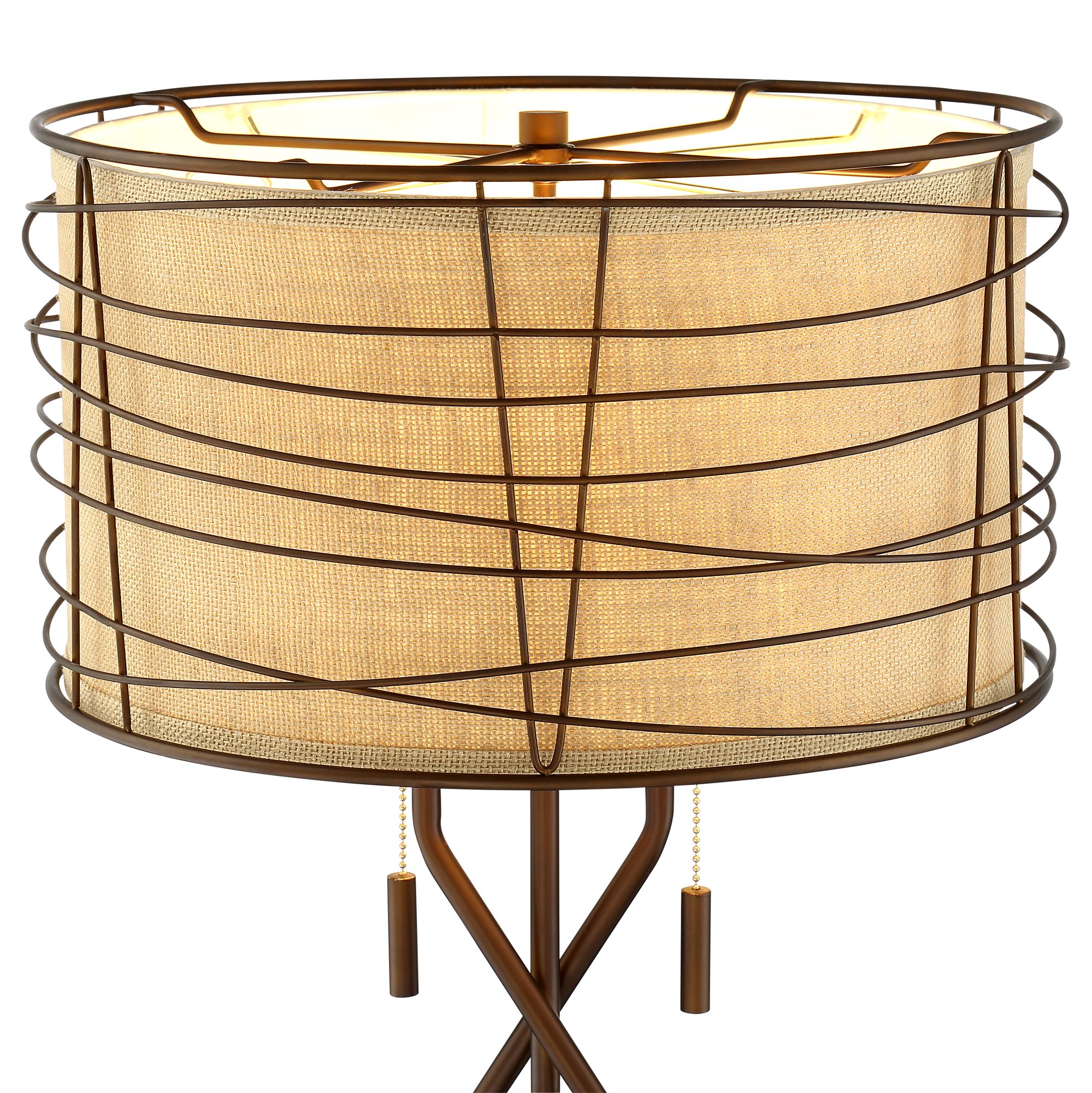 Marlowe Bronze Woven Metal Table Lamp 36H06 Lamps Plus