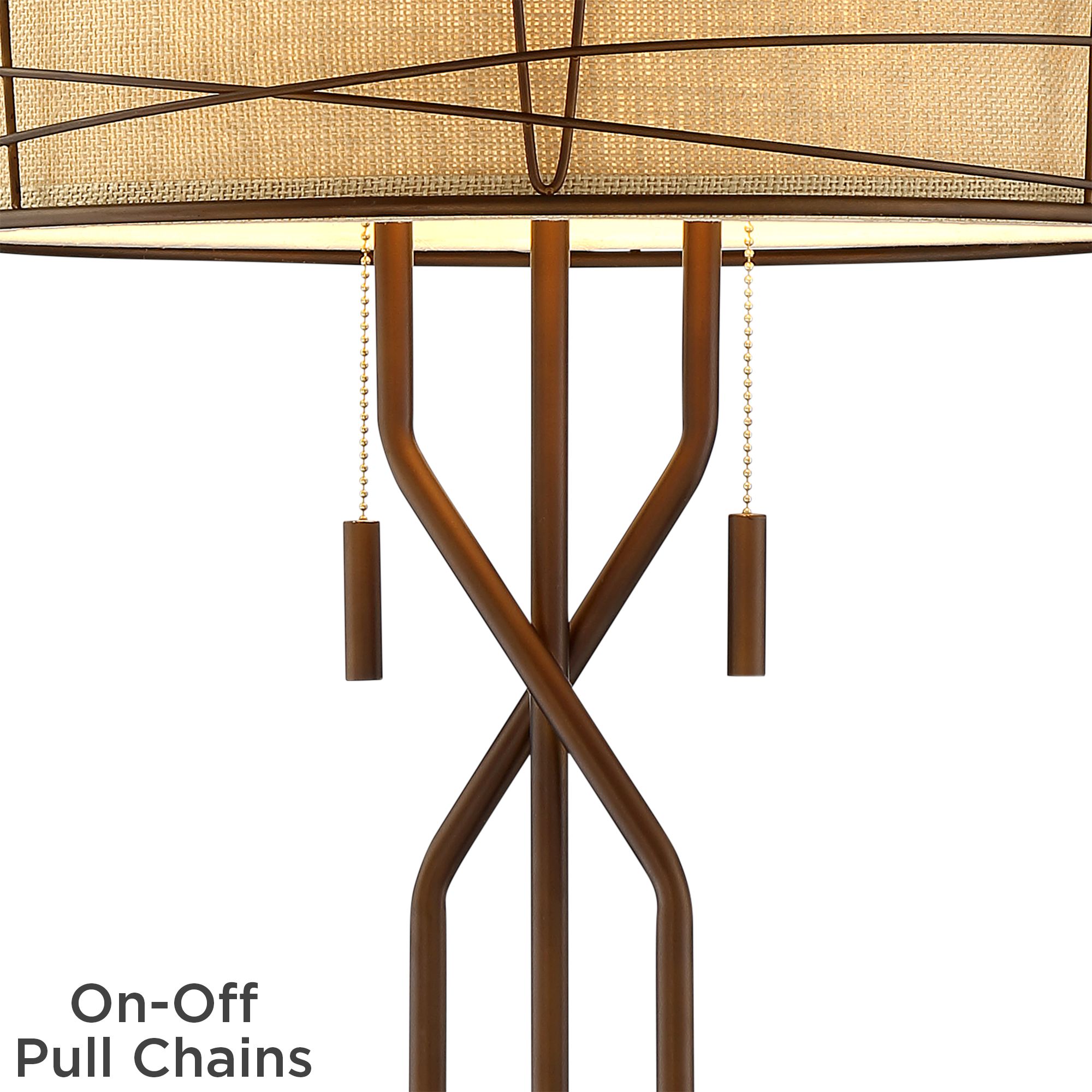 Marlowe Bronze Woven Metal Table Lamp 36H06 Lamps Plus