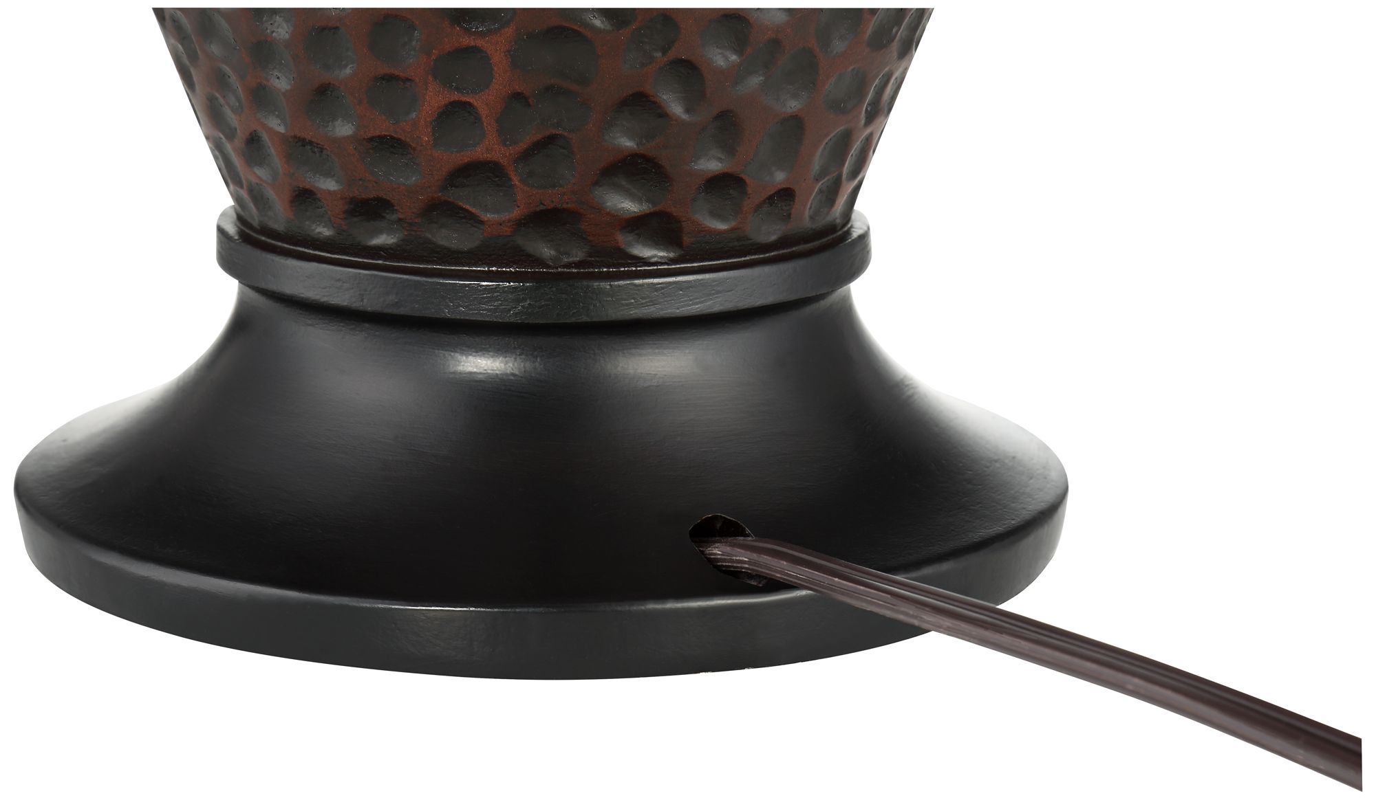 Cody Hammered Oiled Bronze Table Lamp Set of 2 37E15 Lamps Plus