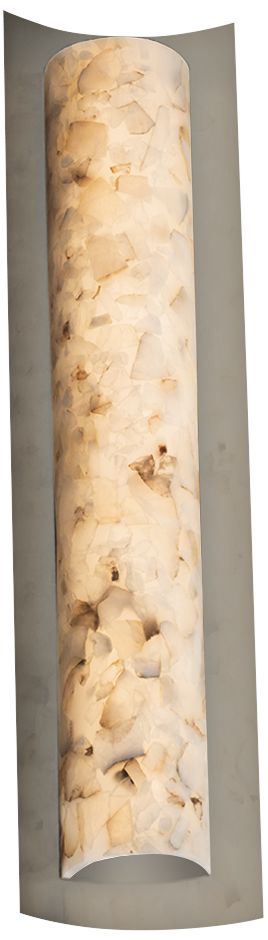 Alabaster Rocks! Lineate 21 1/2"W Nickel LED Bath Light 37E46