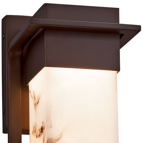 LumenAria Pacific 12"H Dark Bronze LED Outdoor Wall Light 37F02