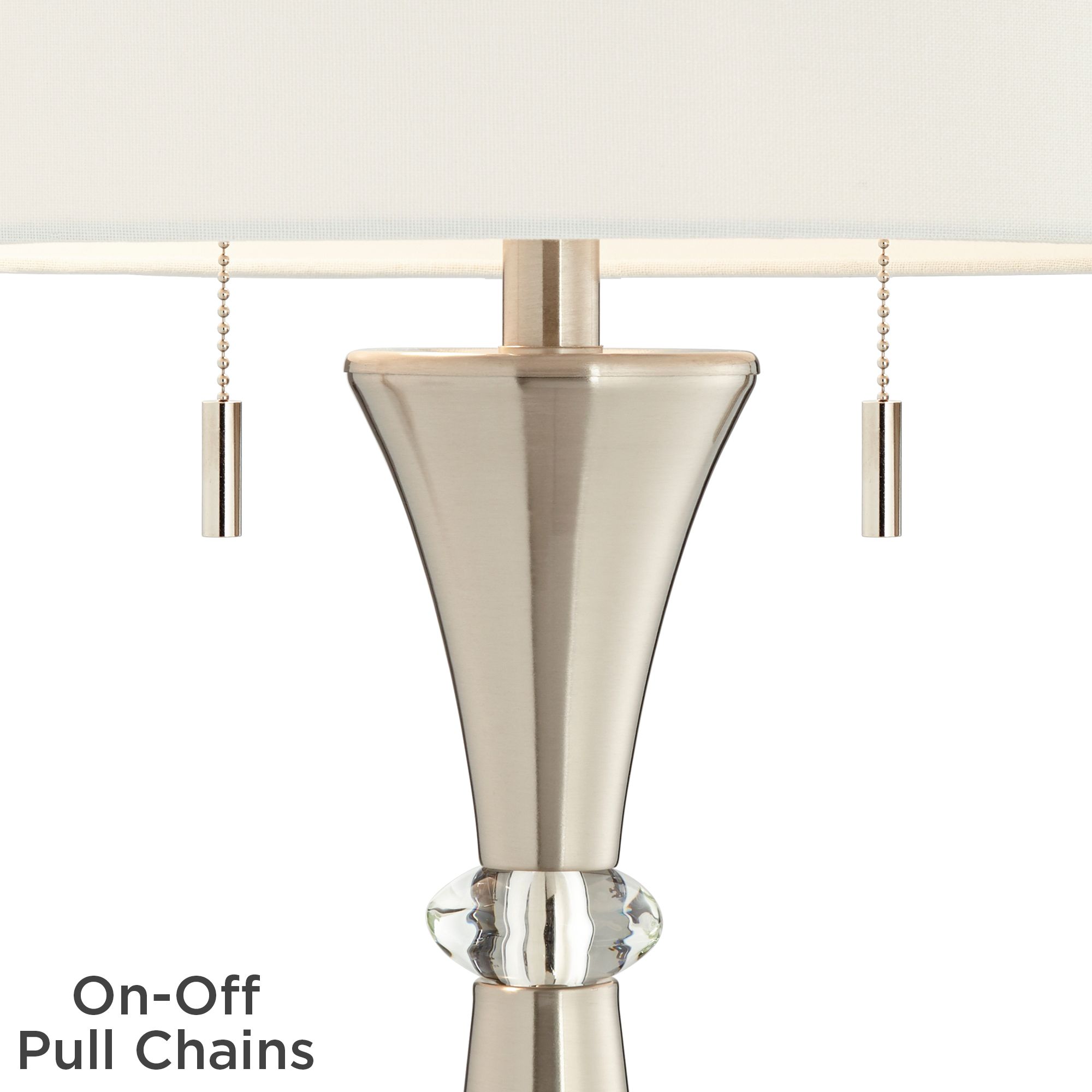 Rachel Concave Column Metal Table Lamp Set of 2 37R80 Lamps Plus