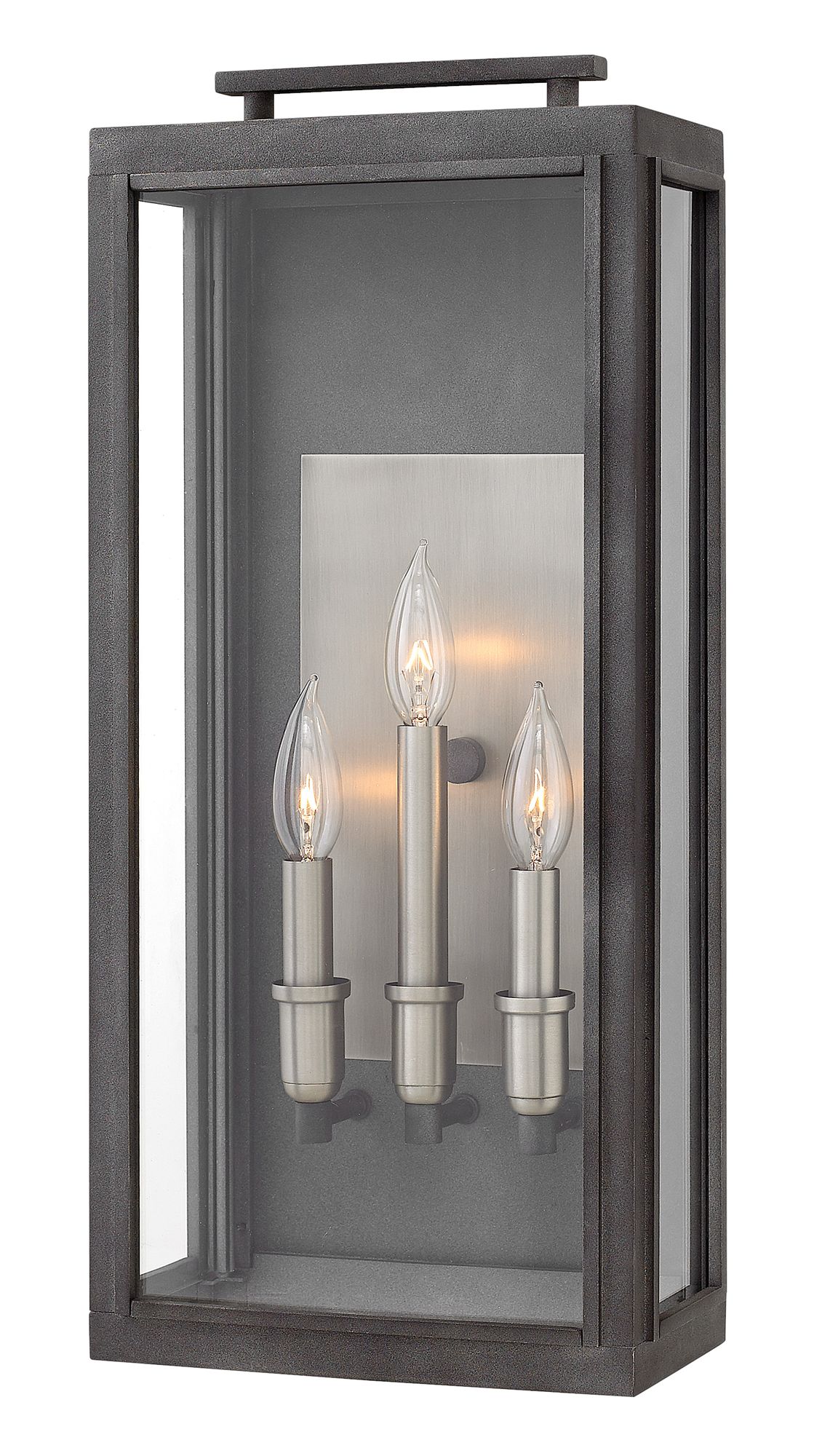 Hinkley Sutcliffe 22" High Aged Zinc Outdoor Wall Light 38A67
