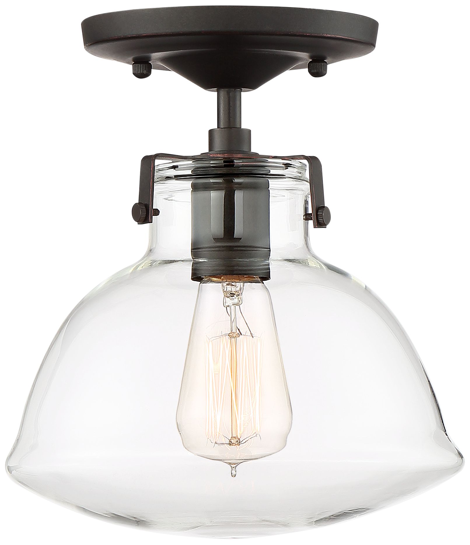 Possini Euro Bellis 9 1/2" Wide Bronze Ceiling Light 39W71 Lamps Plus