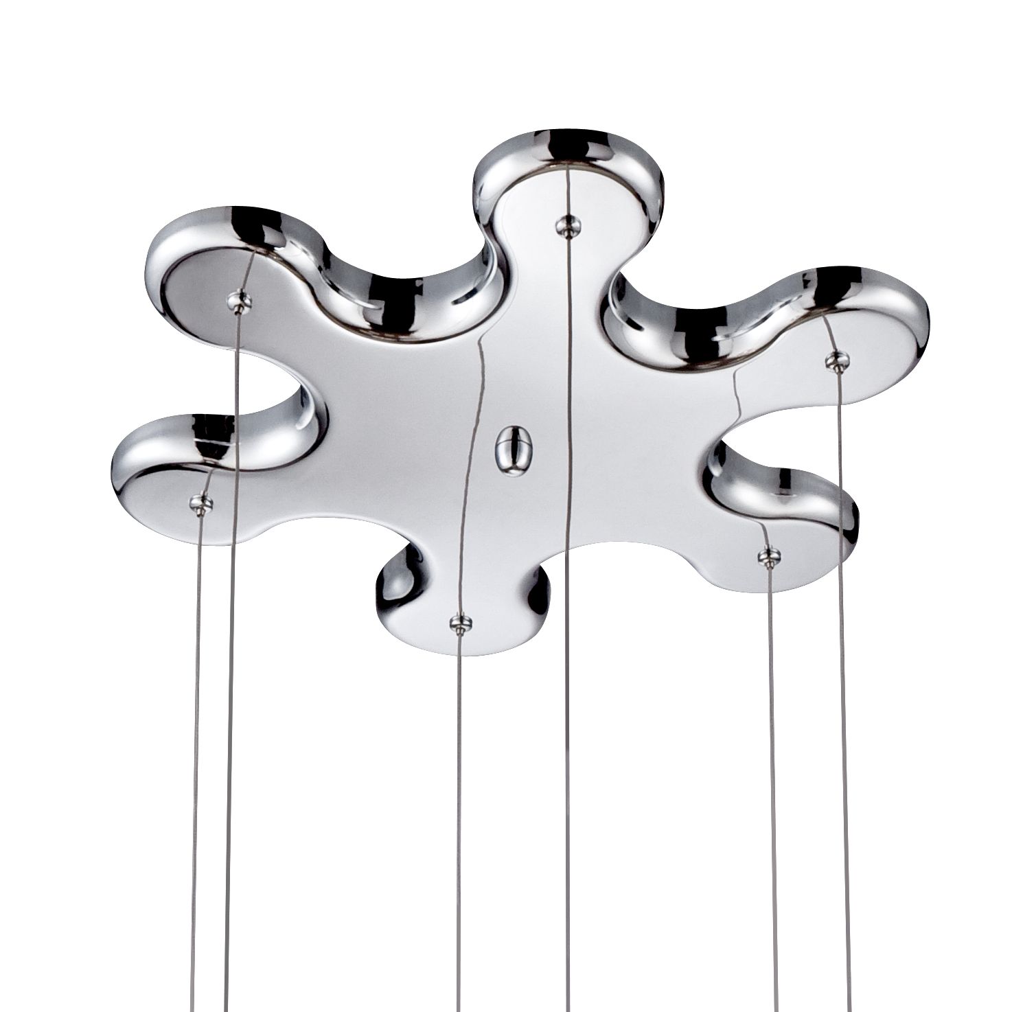 Possini Euro Design Wired 18" Wide Glass Multi Light Pendant 3H161