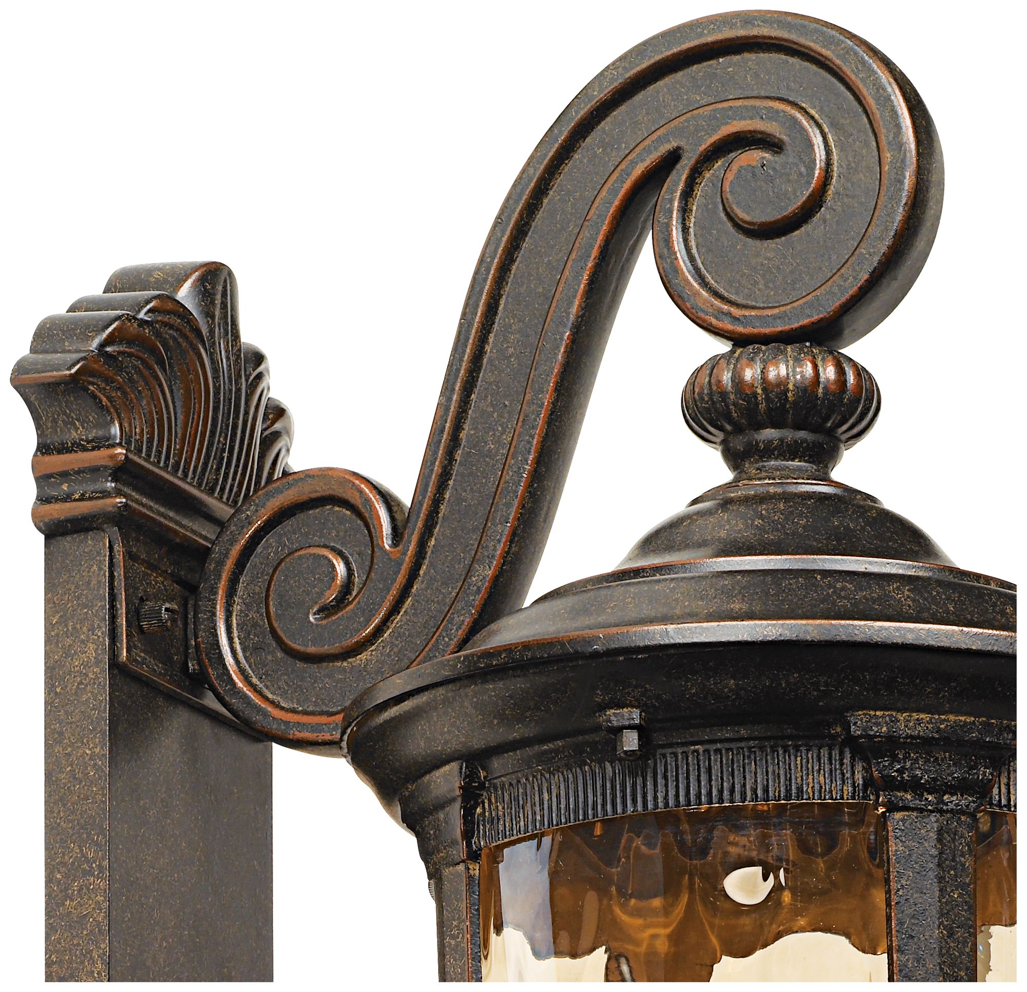 Bellagio 24" High Bronze Dual Scroll Arm Outdoor Wall Light 40276