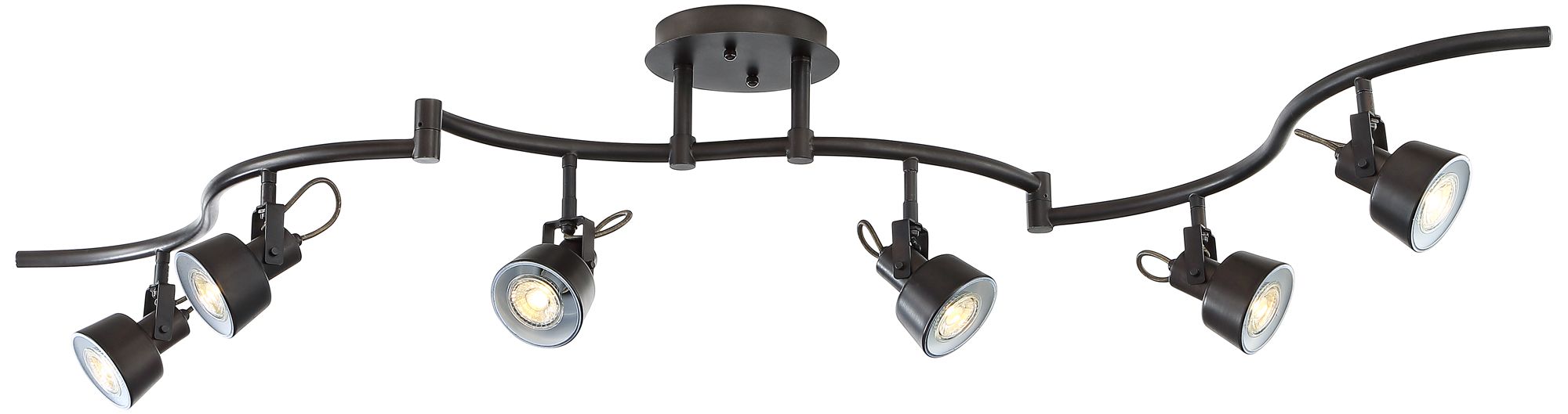 Pro Track 6Light Bronze LED Track Fixture 40G08 Lamps Plus