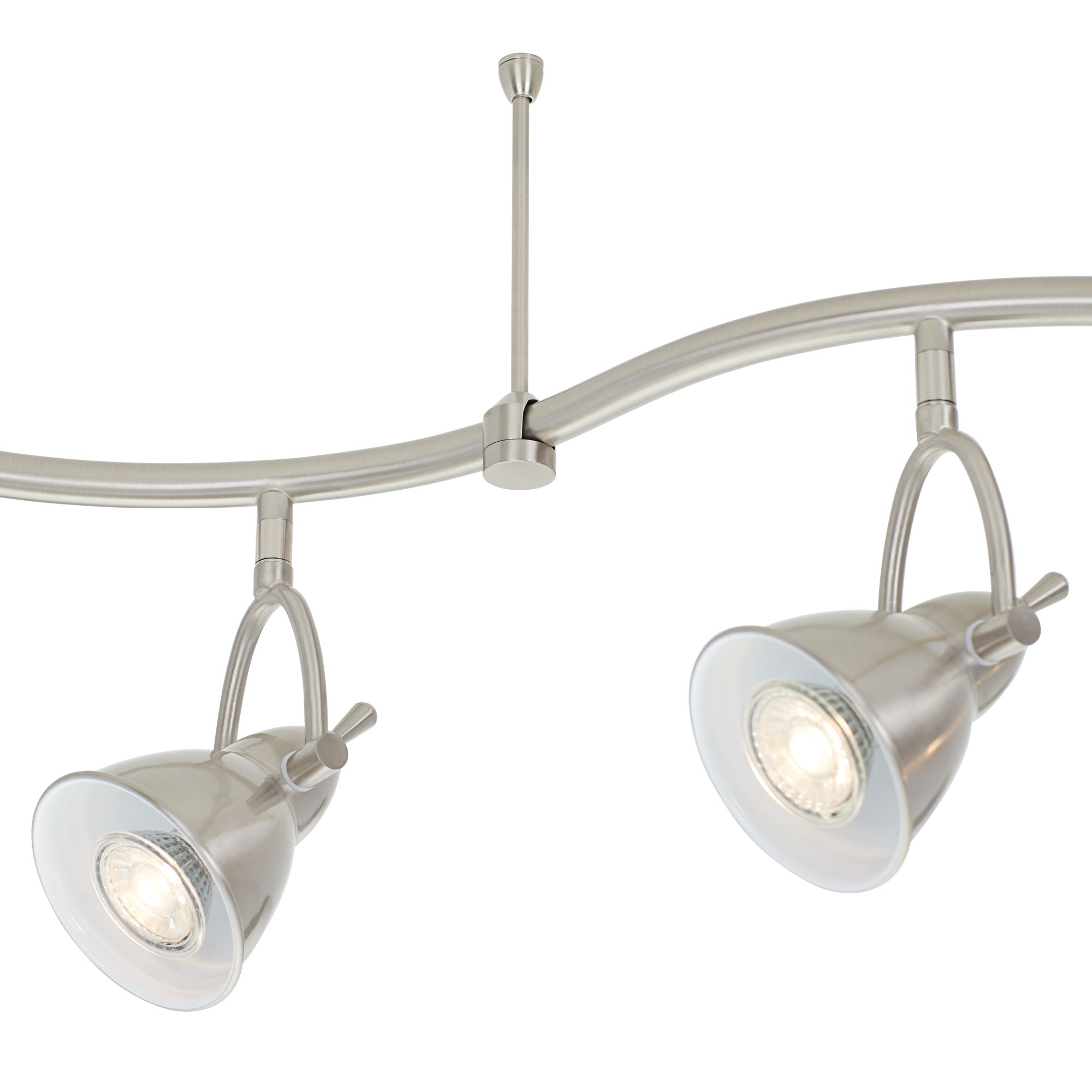 Swell 6Light Brushed Nickel Bell LED Track Fixture 40G50 Lamps Plus