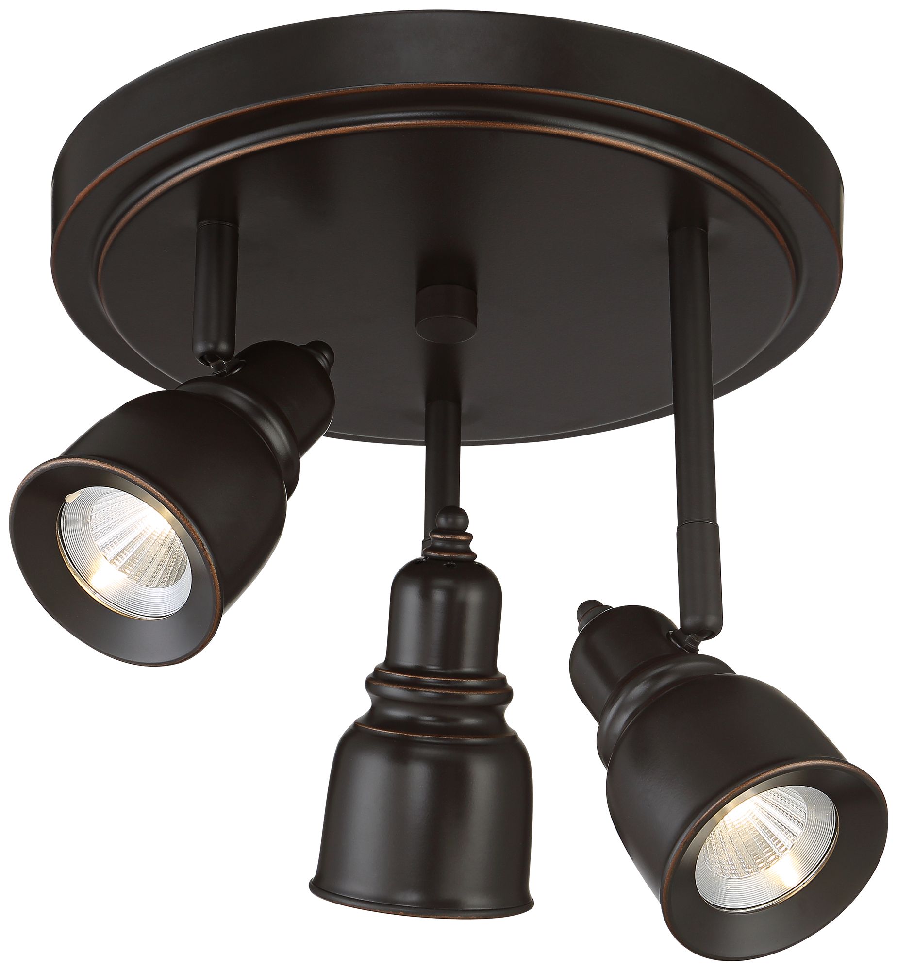 Pro Track Denise 3Light Bronze LED Track Fixture 40G84 Lamps Plus