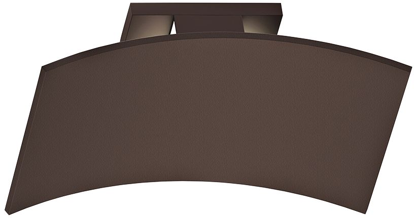 Curved Shield 11" High Textured Bronze LED Outdoor Wall Light 40M31