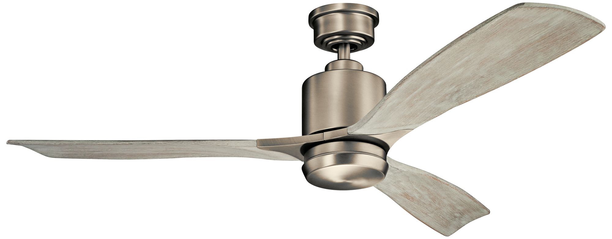 52" Kichler Ridley II Antique Pewter LED Ceiling Fan 41H77 Lamps Plus
