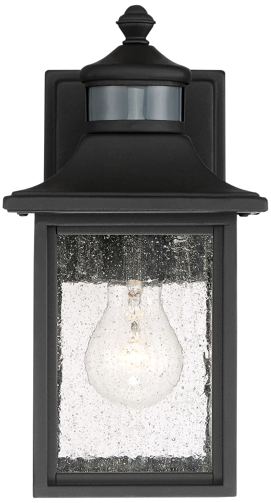 Moray Bay 11 1/2"H Black Motion Sensor Outdoor Wall Light 42F25