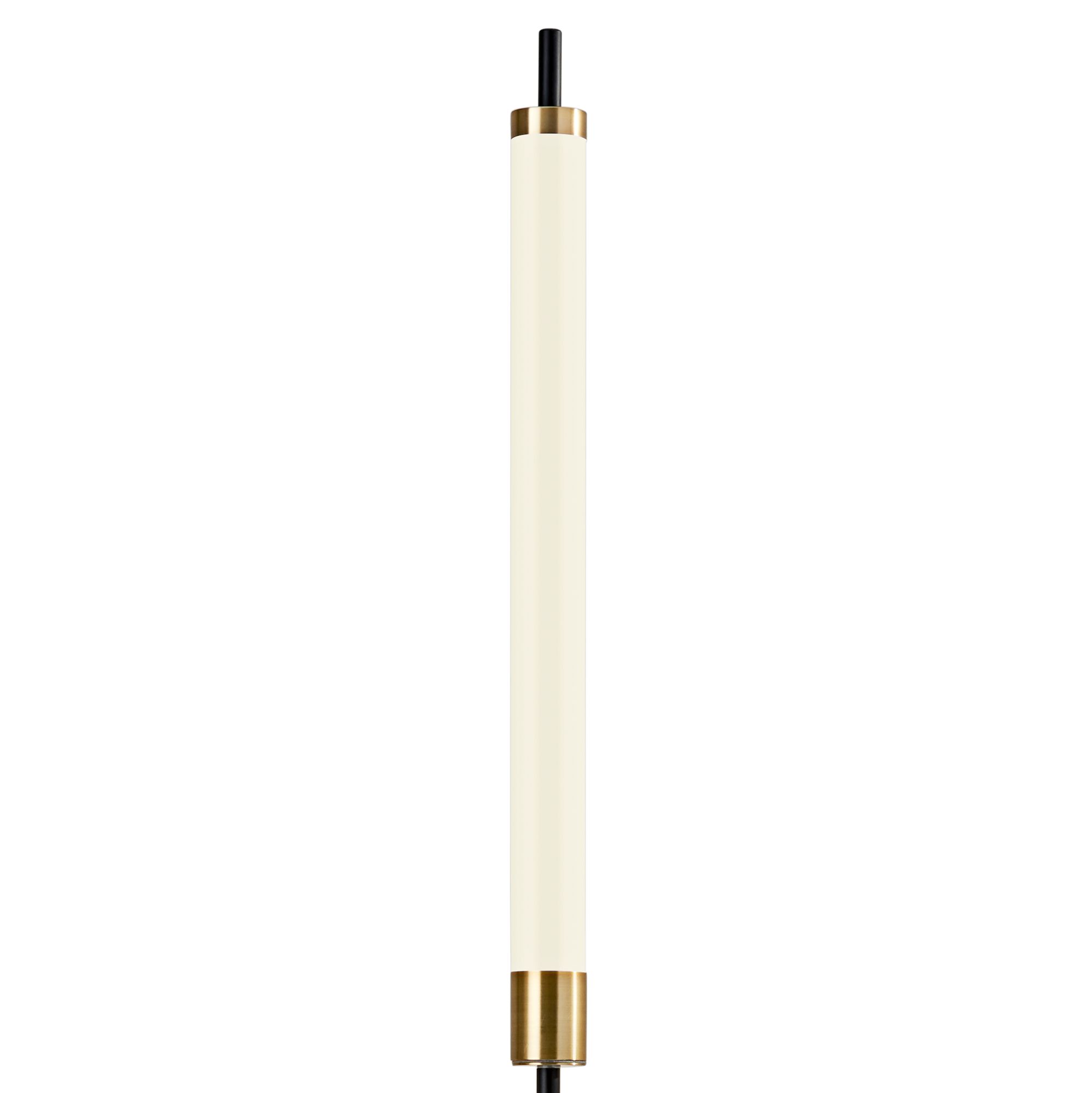 Piper Black and Brass LED Floor Lamp 42P14 Lamps Plus