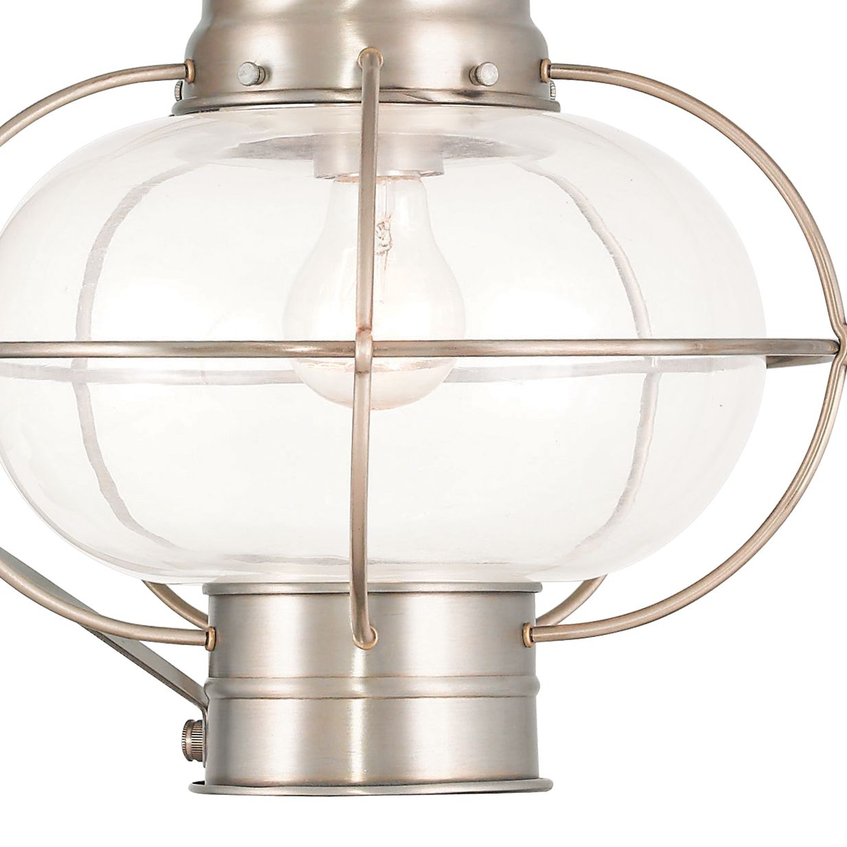 Newburyport 20 3/4" High Brushed Nickel Outdoor Wall Light 42P45