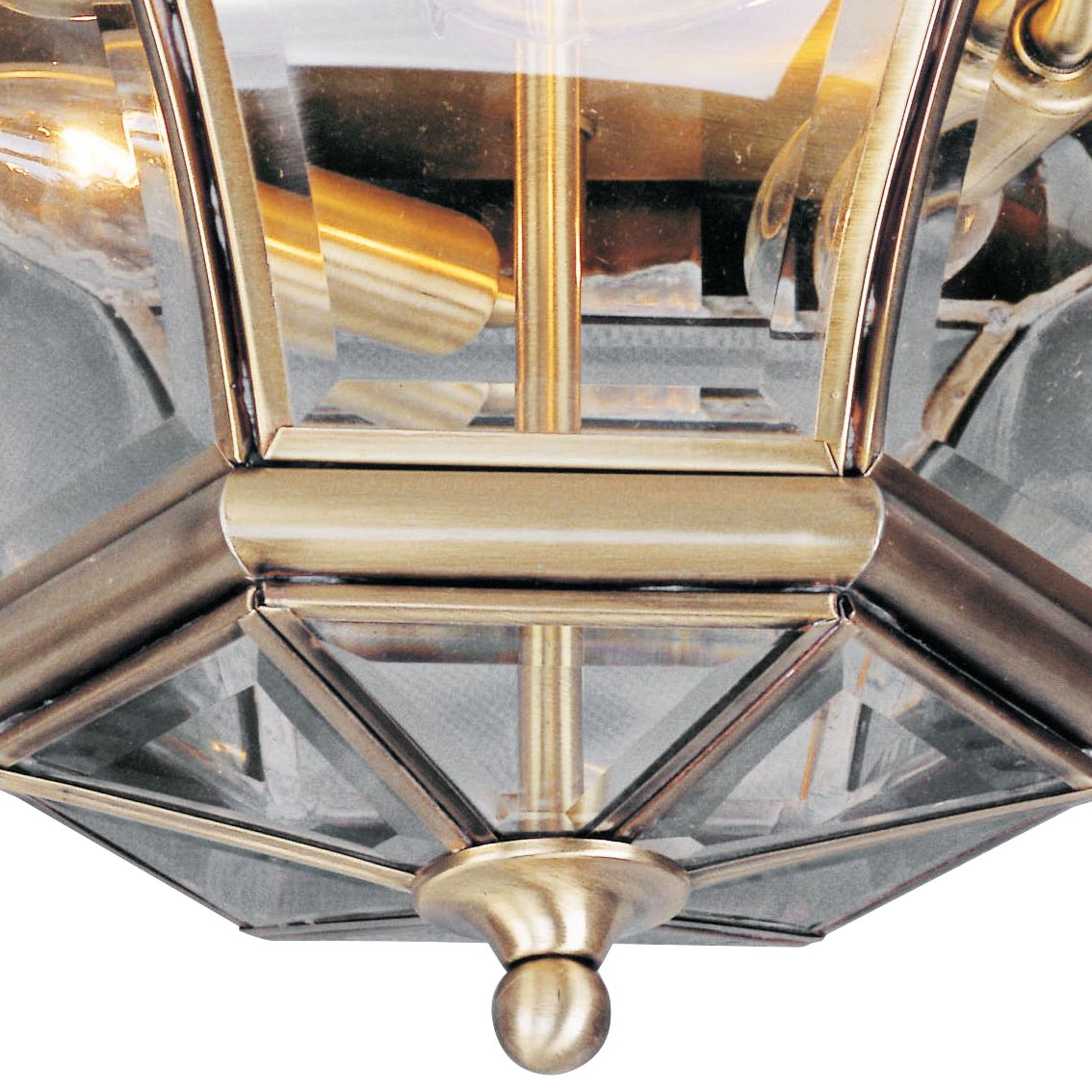 Monterey 12 1/2" Wide Antique Brass Outdoor Ceiling Light 42P50