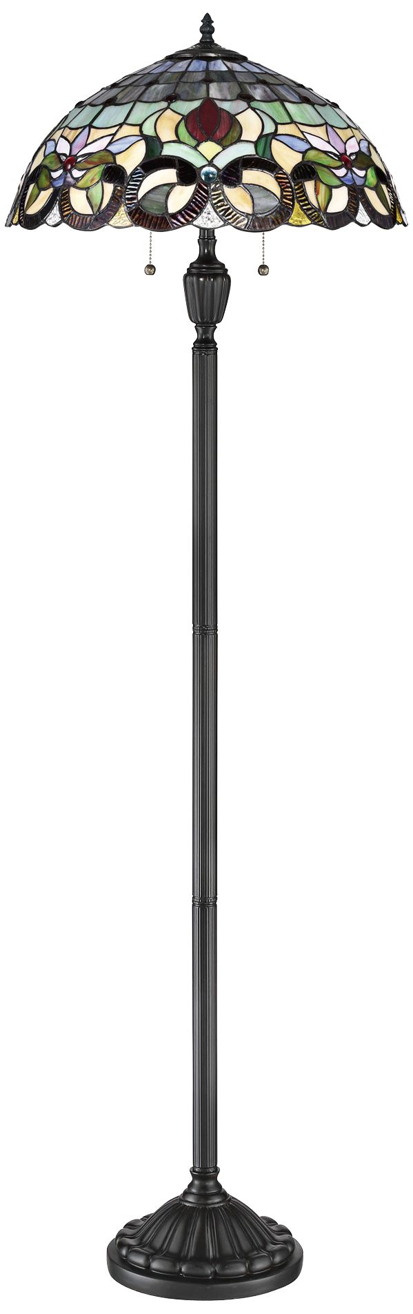 Quoizel Lyric Vintage Bronze TiffanyStyle Floor Lamp 43G01 Lamps Plus