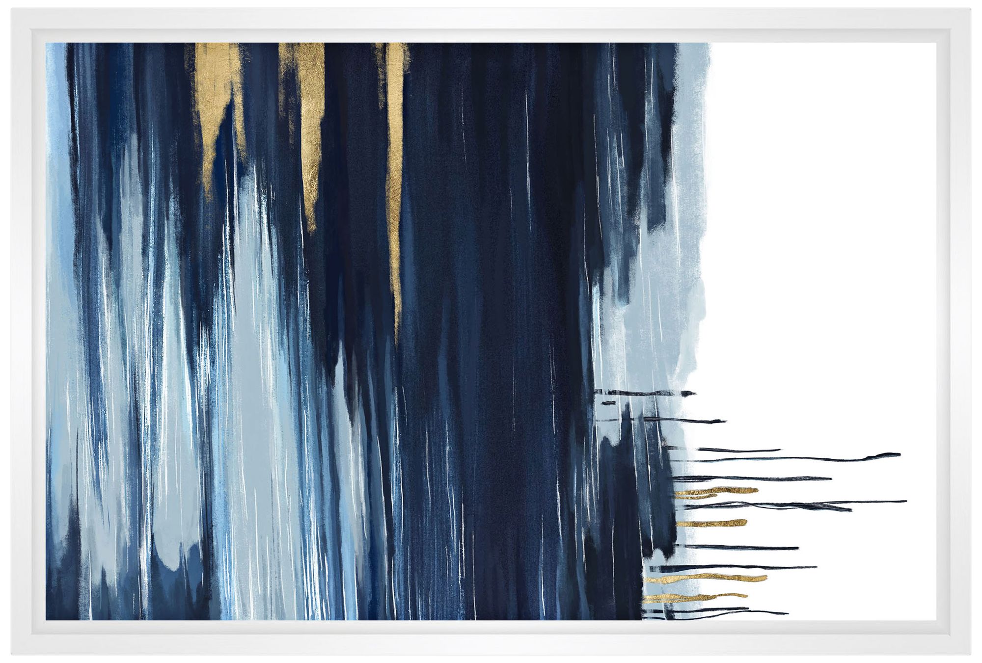 Blue Horizon Framed Canvas Wall Art 44C42 Lamps Plus