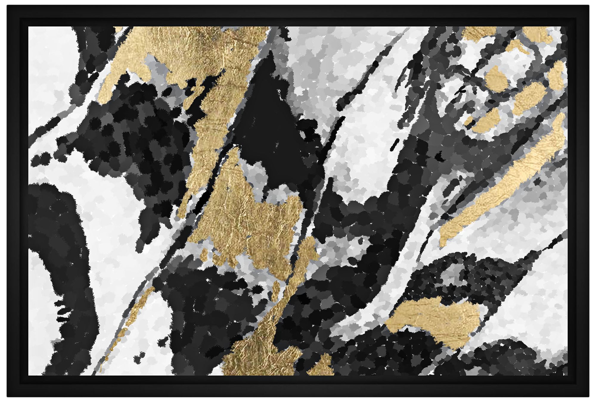 Abstract Gray II Framed Canvas Wall Art 44C68 Lamps Plus