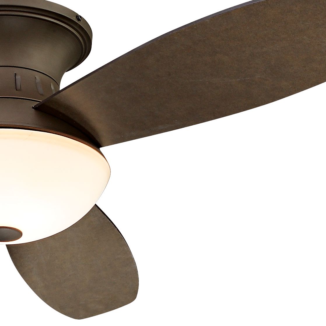 44" Encore Possini LED Bronze Hugger Ceiling Fan 44N95 Lamps Plus