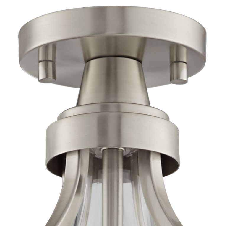 Possini Euro Layne 15" Wide Brushed Nickel Ceiling Light 46J70