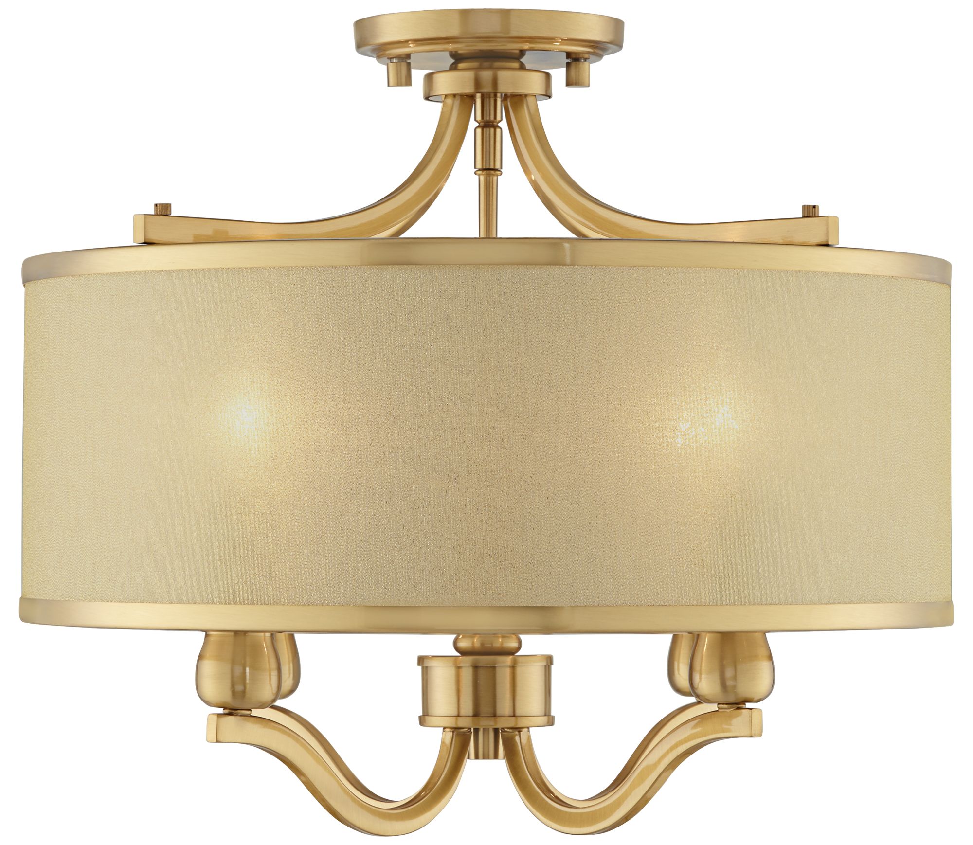 Nor 18" Wide Antique Brass Traditional Ceiling Light 46J76 Lamps Plus