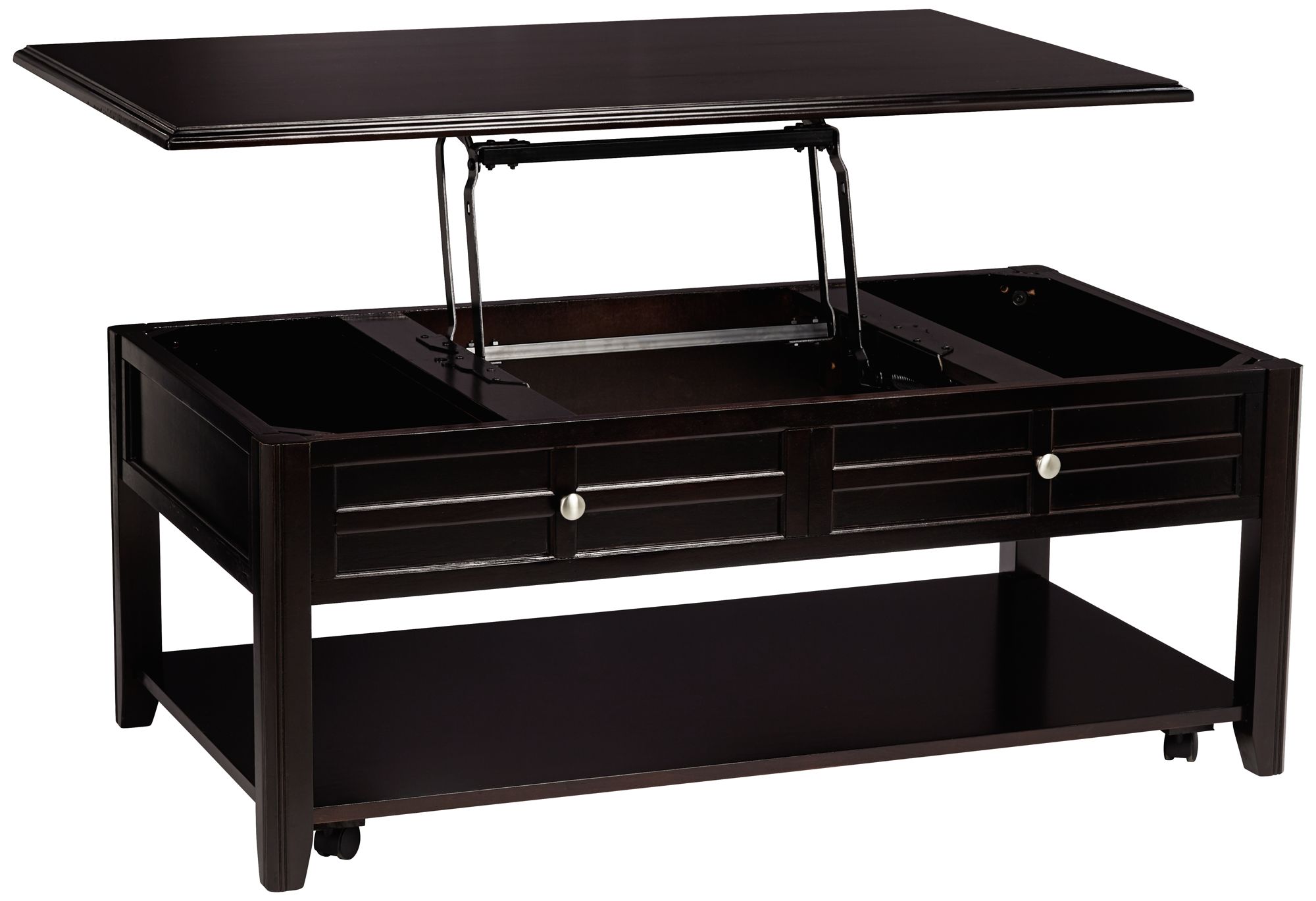 Carrier 50" Wide Espresso LiftTop Storage Coffee Table 46M82
