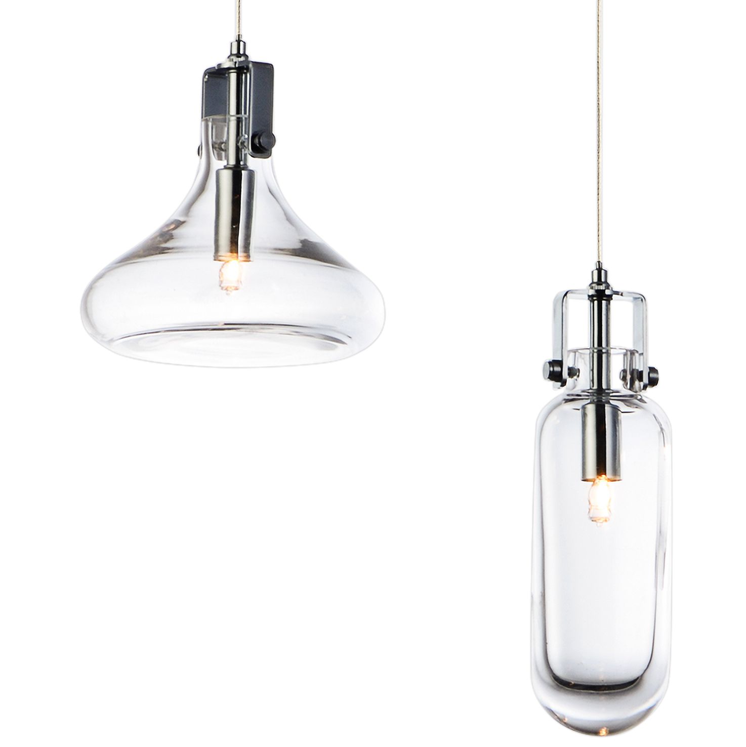Kem 24 3/4"W Polished Chrome Kitchen Island Light Pendant 47K60