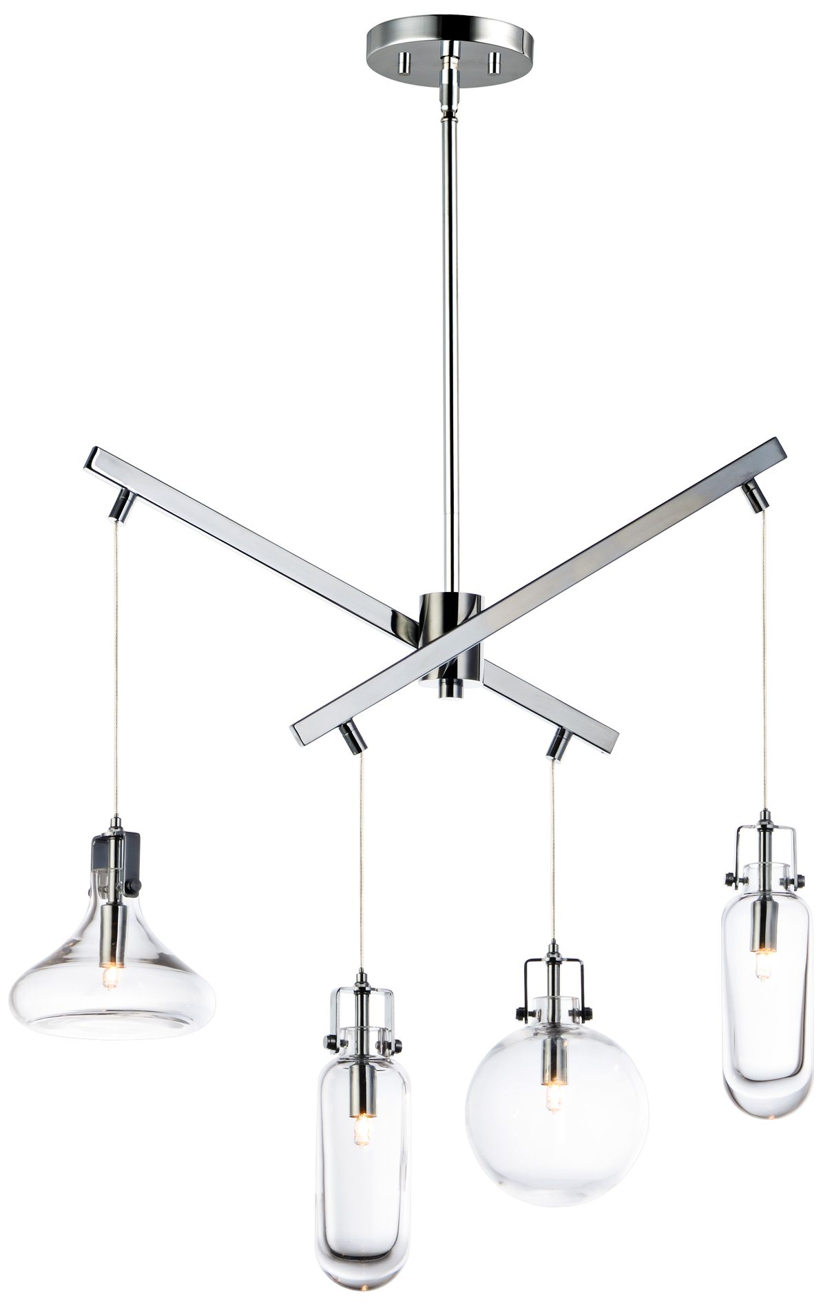 Kem 24 3/4"W Polished Chrome Kitchen Island Light Pendant 47K60