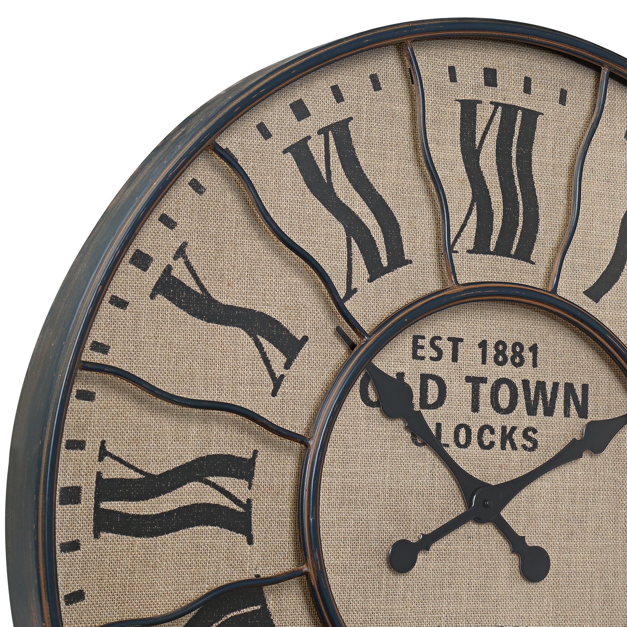 EST 1881 Old Town London 31 1/2" Round Wall Clock 47P97 Lamps Plus