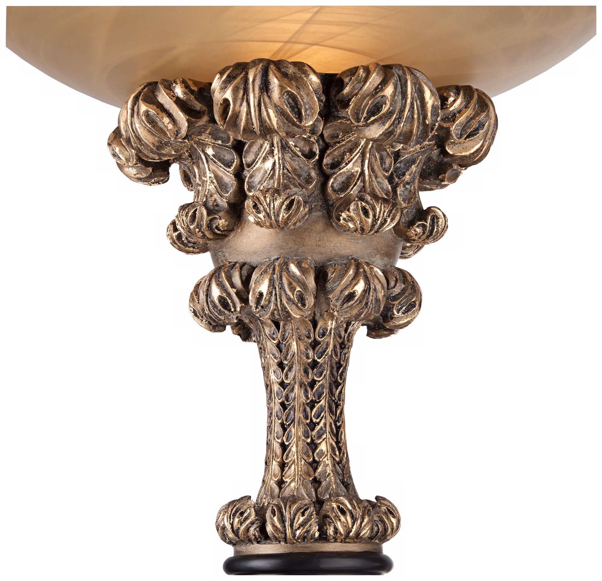 Florencio Antique Gold Torchiere Floor Lamp 4C504 Lamps Plus