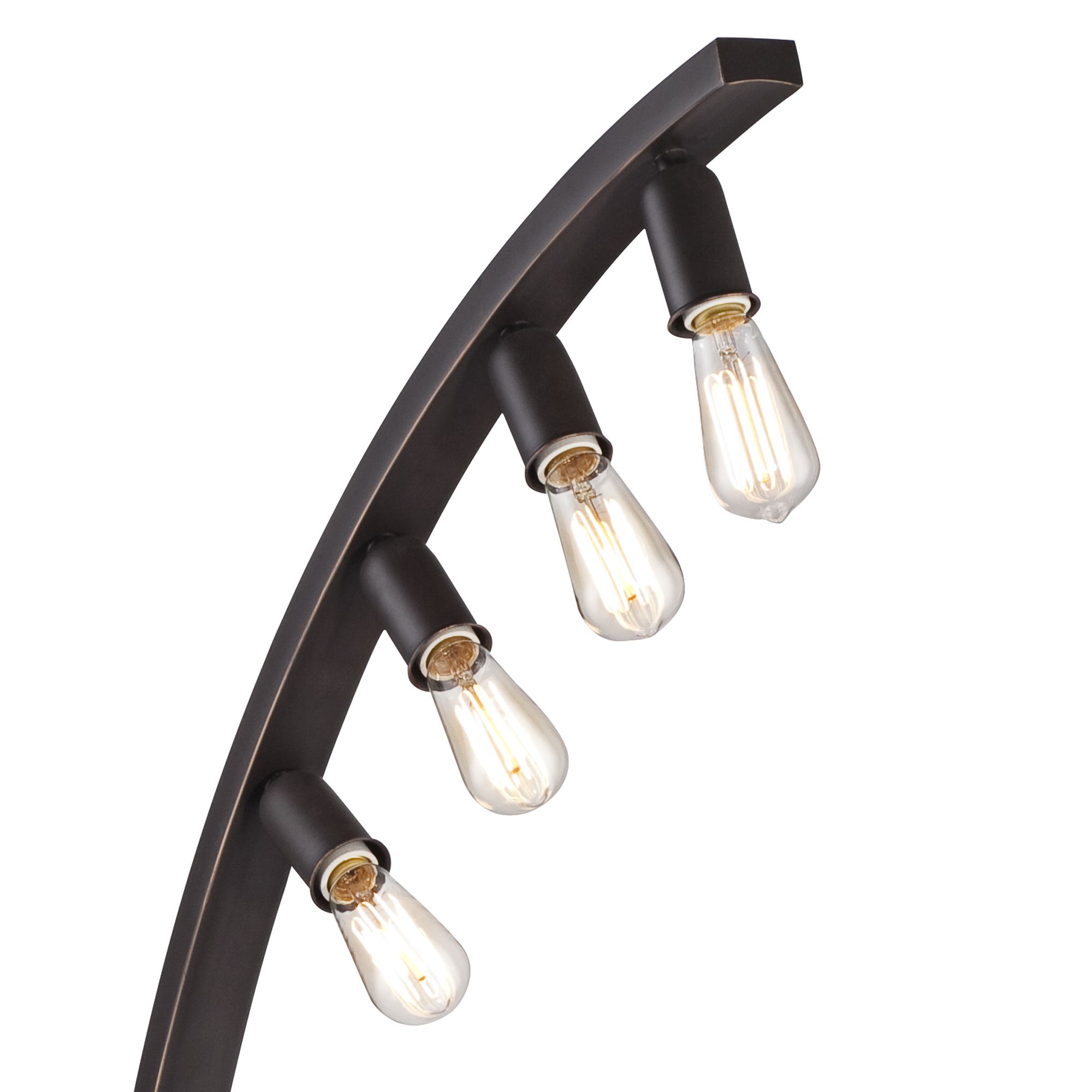 Arcos 71" High Bronze Arc Floor Lamp by Franklin Iron Works 4G503