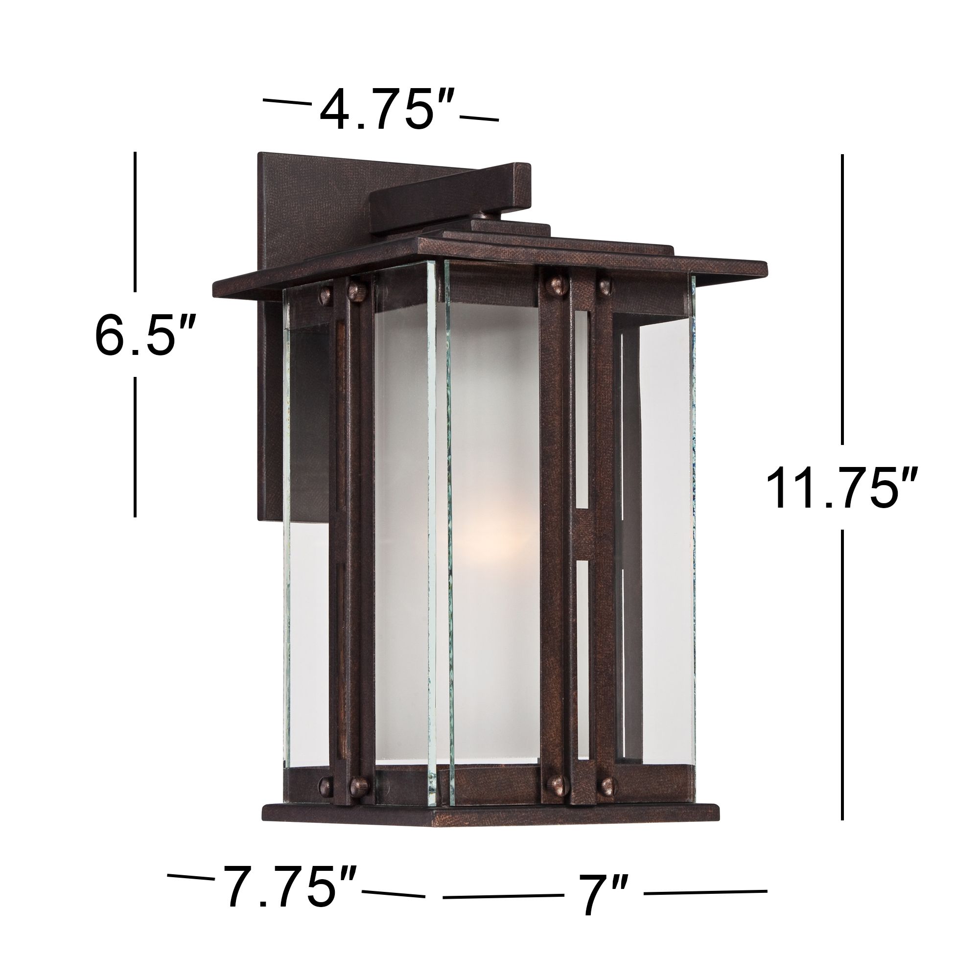 Fallbrook Collection 11 3/4" High Bronze Outdoor Wall Light 4M756