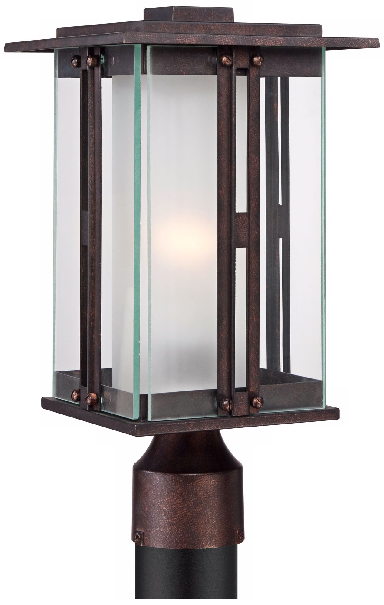 Fallbrook Collection 15 3/4" High Bronze Outdoor Post Light 4M770