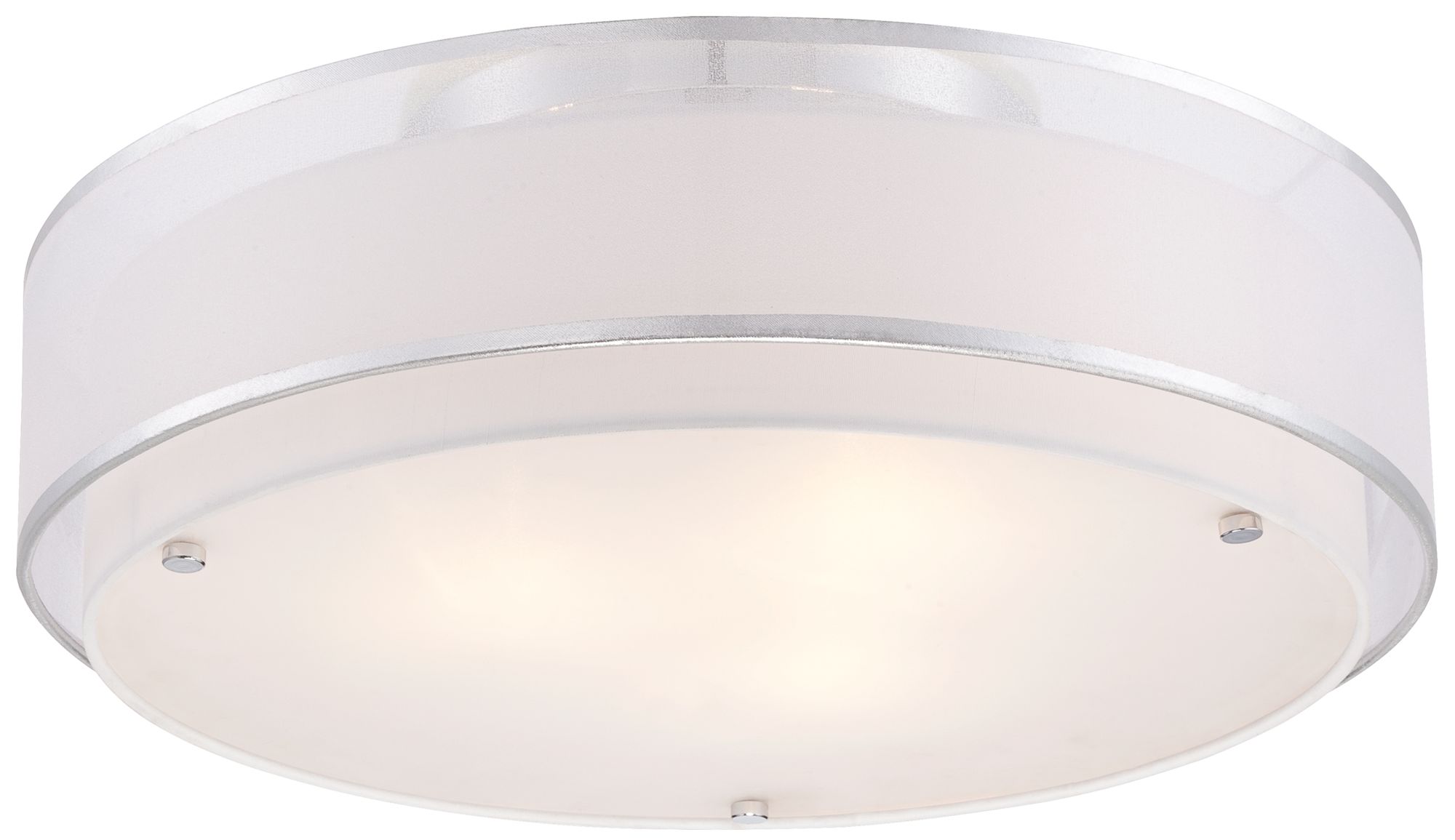 Possini Euro Design Double Organza 20" Wide Ceiling Light 4R270