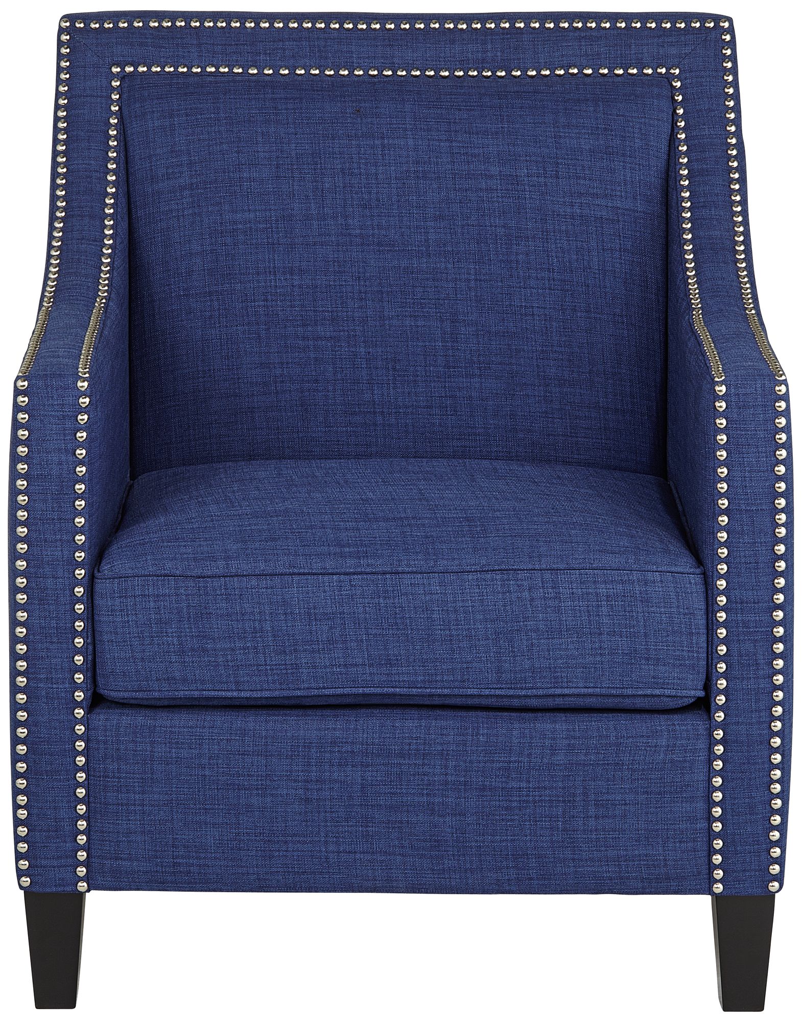Flynn Navy Blue Upholstered Armchair 4W442 Lamps Plus