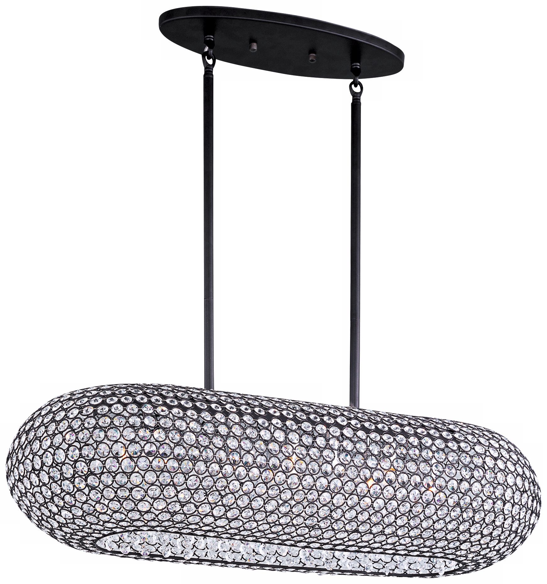 Maxim Glimmer 34" Wide Bronze Island Pendant Chandelier 4Y246