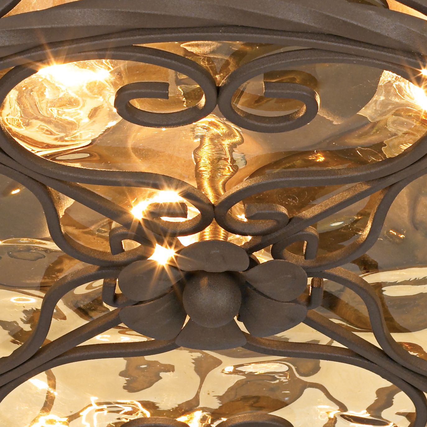 Casa Seville 12" Wide Walnut IndoorOutdoor Ceiling Light 51064