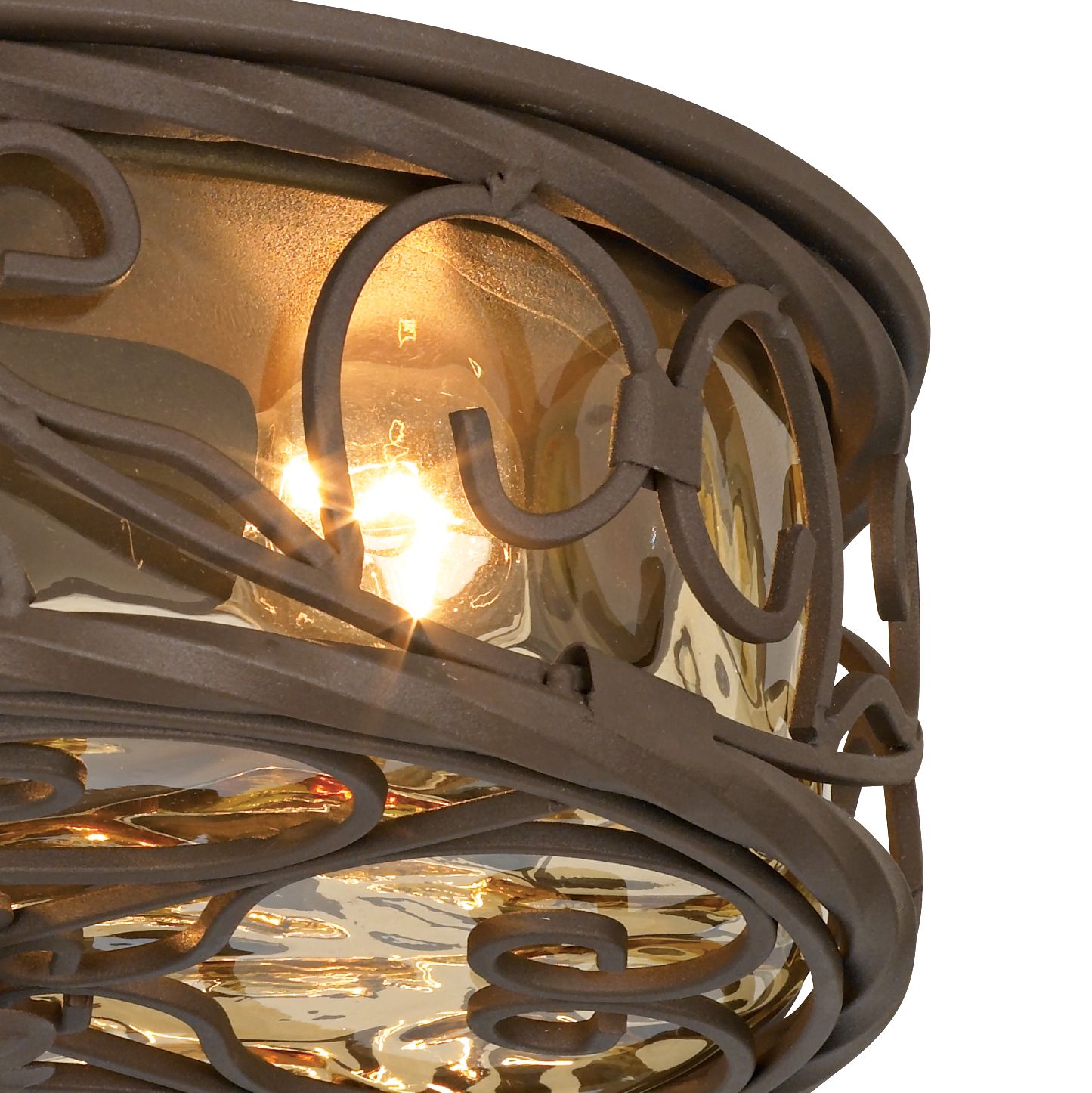 Casa Seville 12" Wide Walnut IndoorOutdoor Ceiling Light 51064