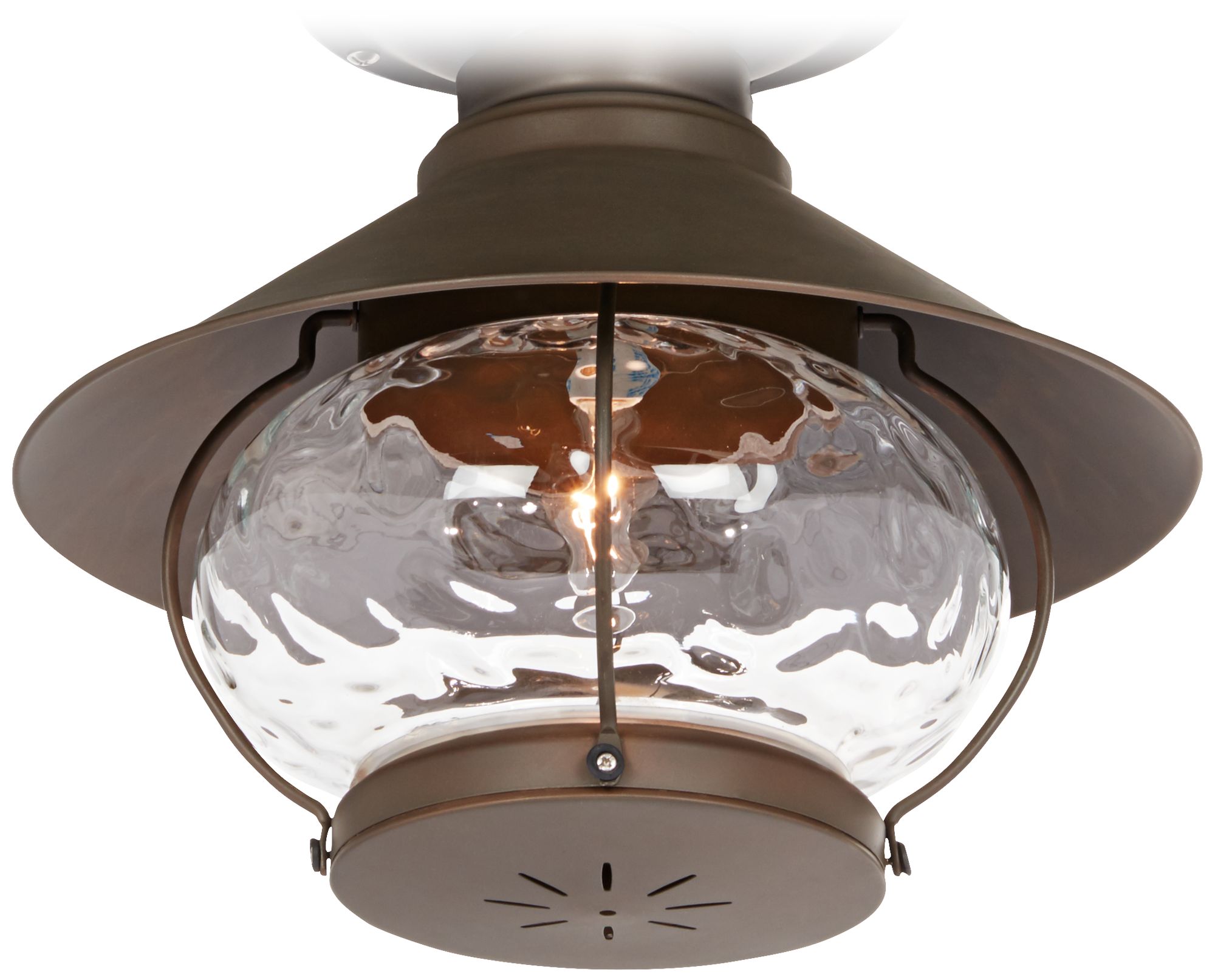 OilRubbed Bronze Lantern WetRated LED Fan Light Kit 53X47 Lamps Plus