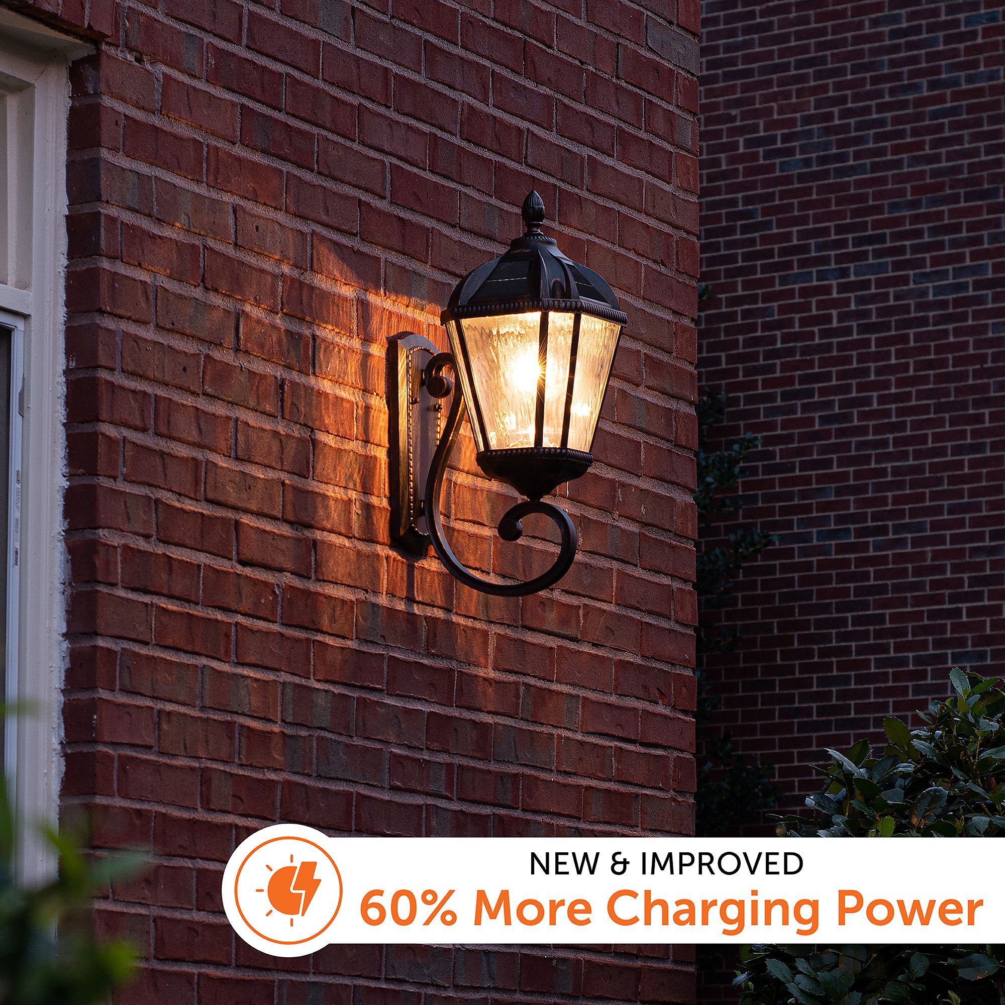 Royal Bulb 21"H Brushed Bronze Solar LED Outdoor Wall Light 58W23