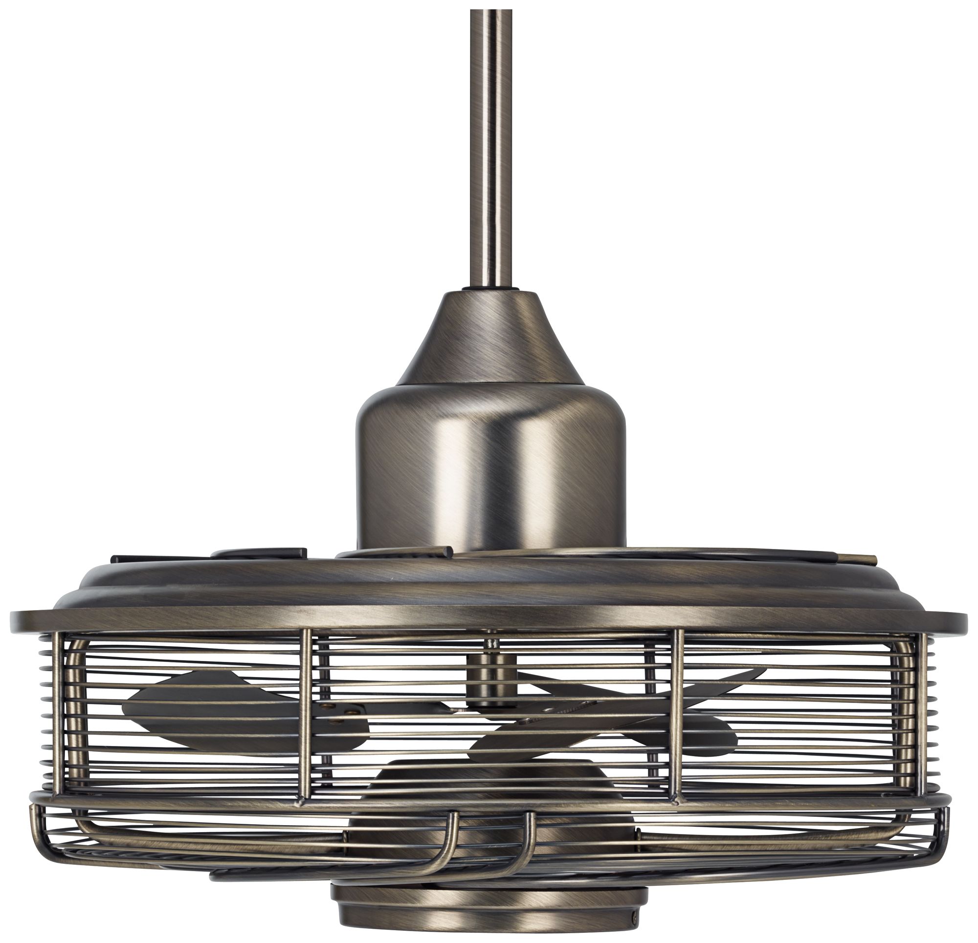 17" Casa Vestige Antique Bronze Cage LED Ceiling Fan 5D998 Lamps Plus