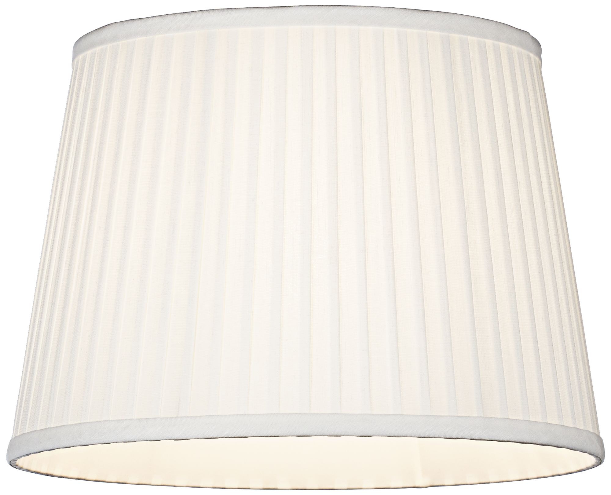 OffWhite Drum Knife Pleat Shade 13x16x10 (Spider) 5T735 Lamps Plus
