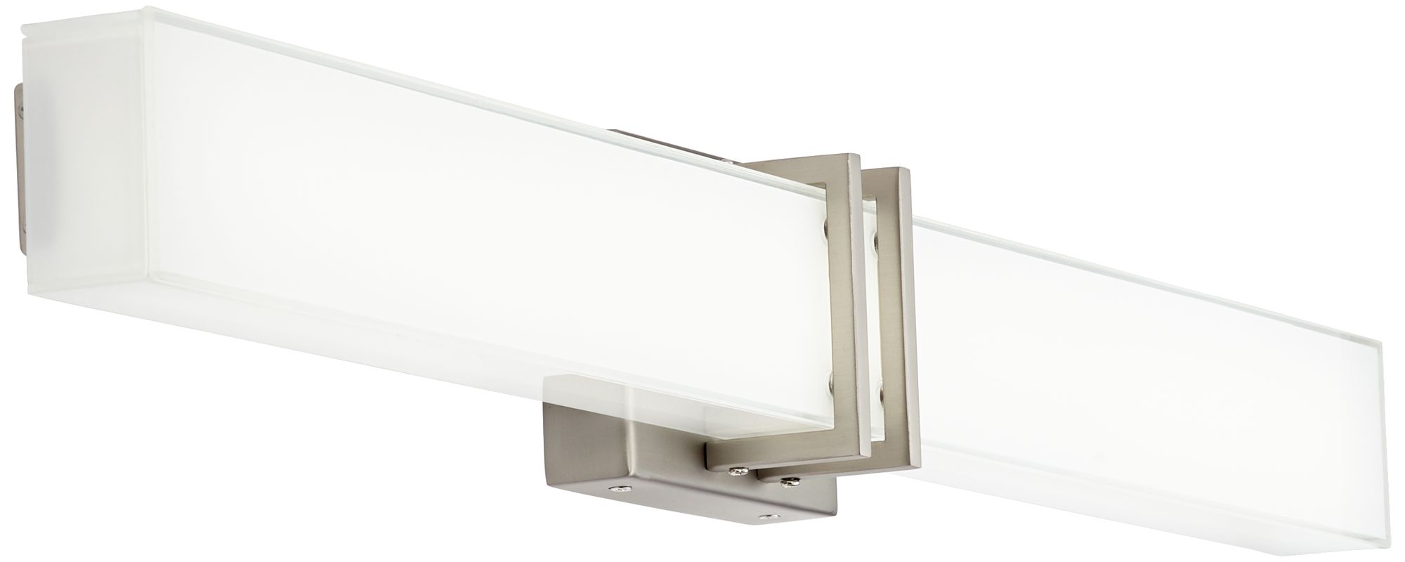 Possini Euro Exeter 36" Wide Nickel LED Bathroom Light 5T771 Lamps