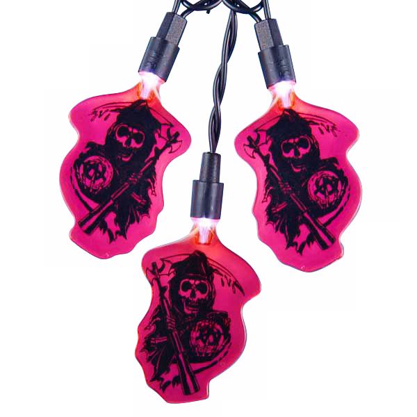 Ten Sons of Anarchy Party String Lights 5W593 Lamps Plus