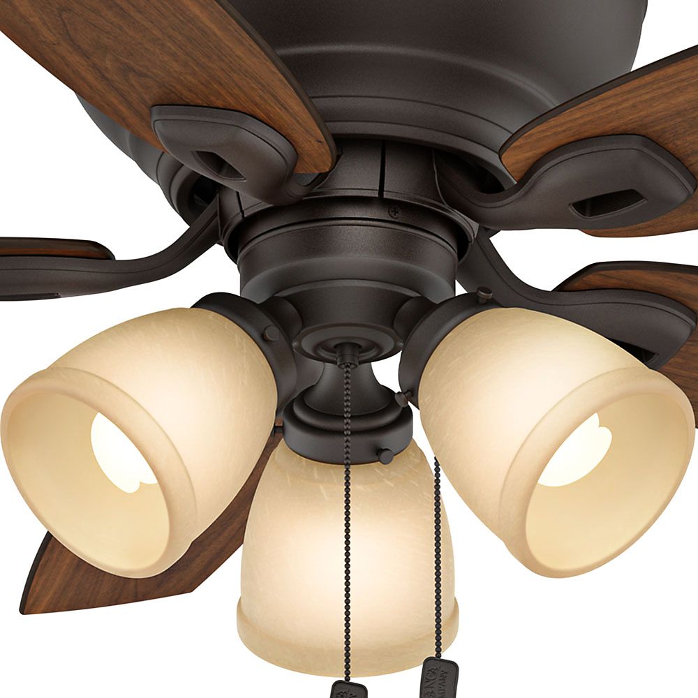 44" Casablanca Durant Maiden Bronze LED Hugger Ceiling Fan 5W772