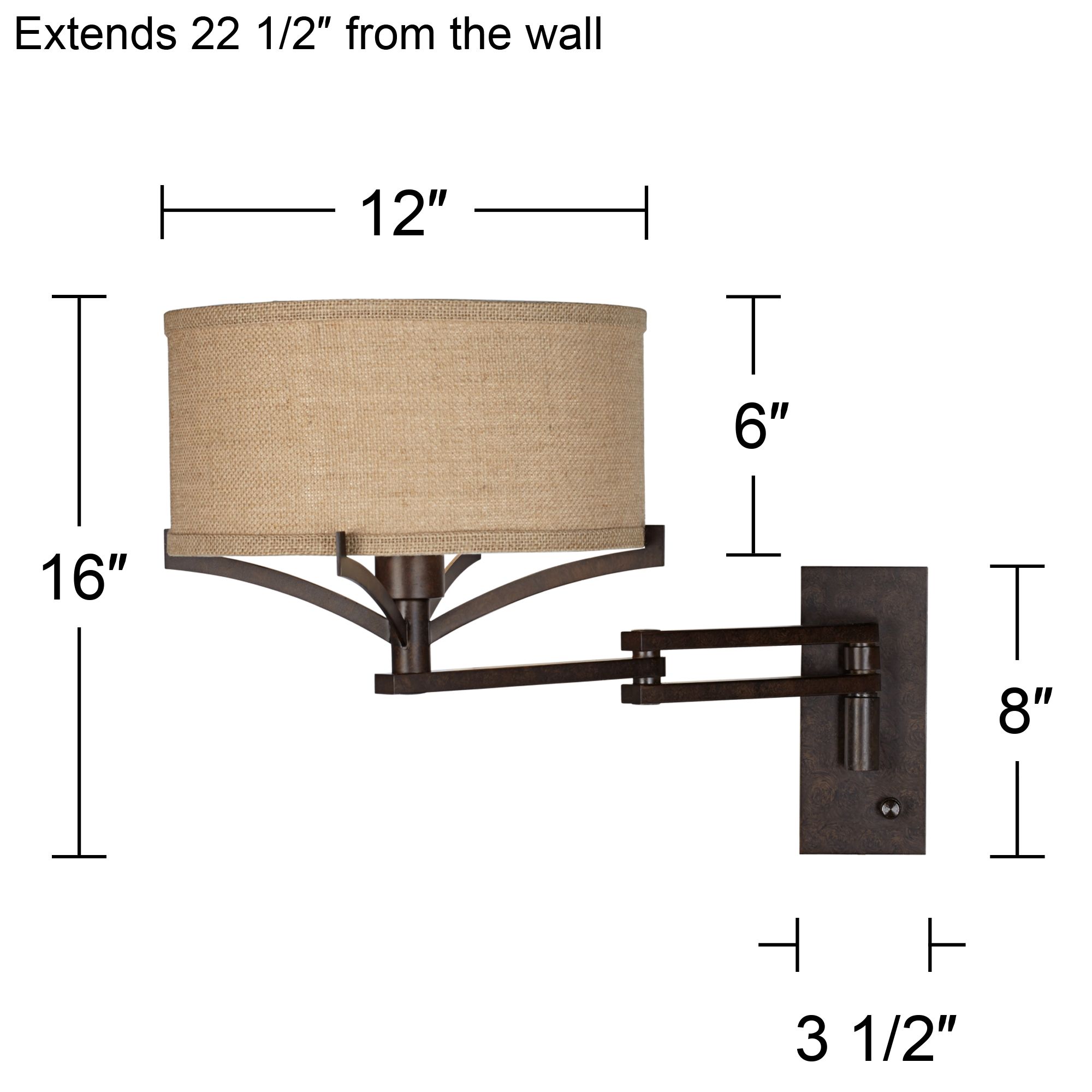 Tremont Bronze Metal Swing Arm Wall Lamp 5X398 Lamps Plus
