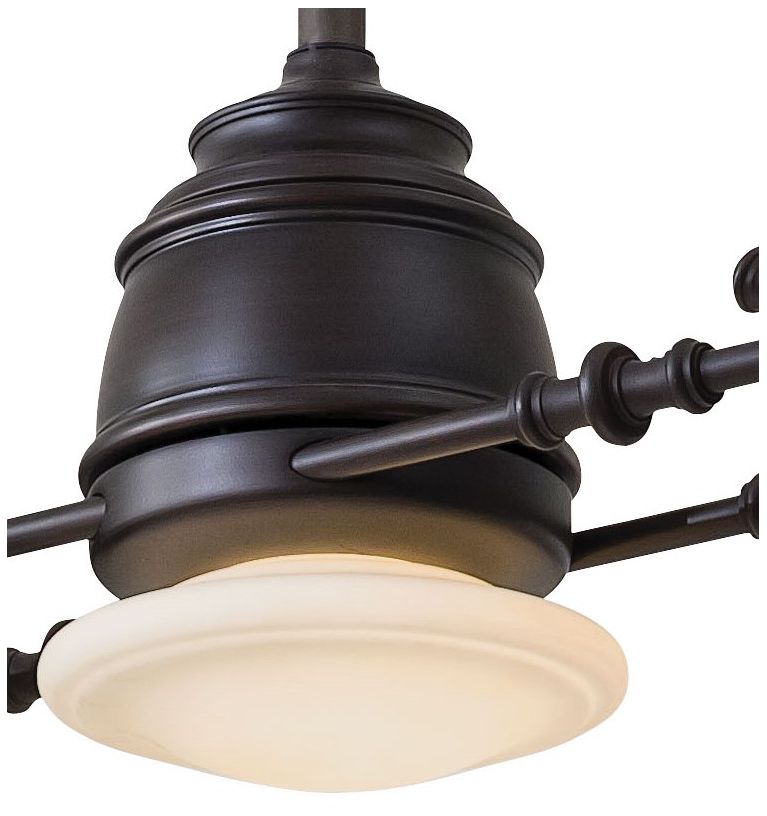 42" Minka Aire Vintage Gyro Kocoa Twin Caged LED Ceiling Fan 600F0