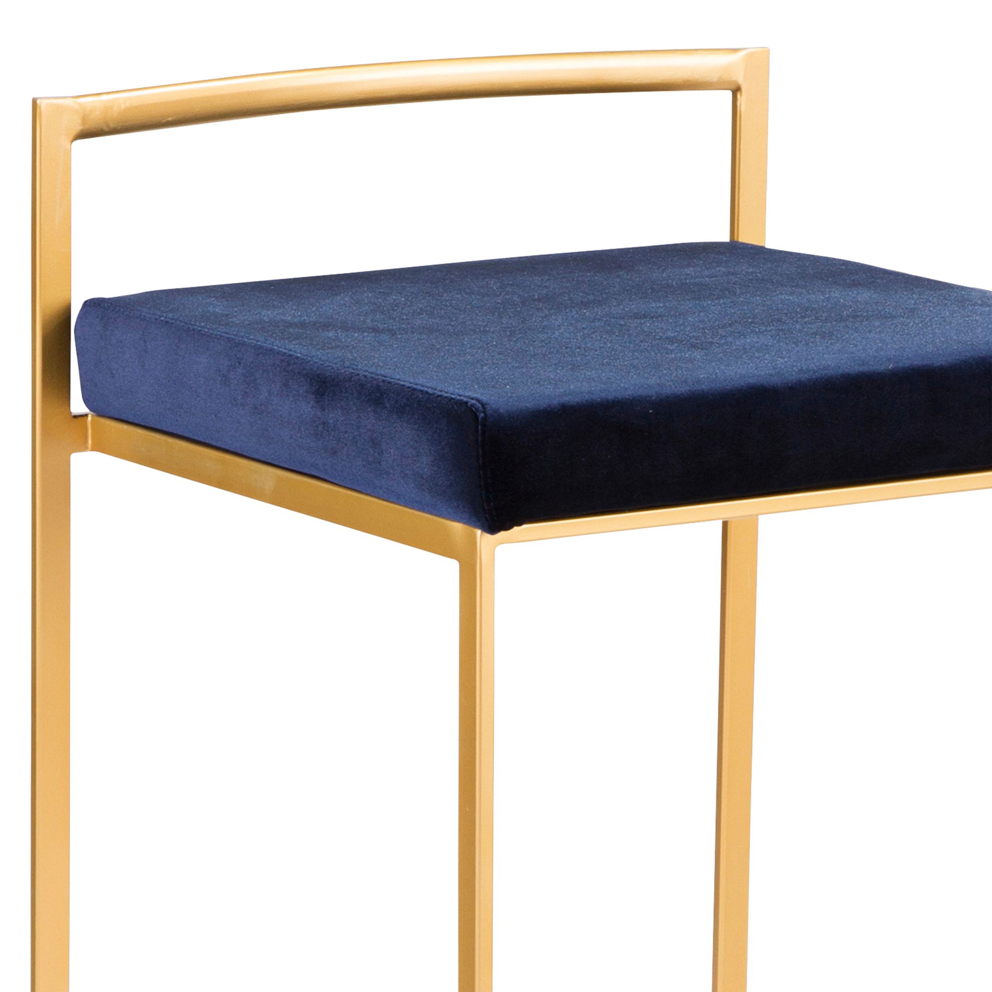 Fuji 27" Blue Velvet Stackable Counter Stools Set of 2 60G21 Lamps