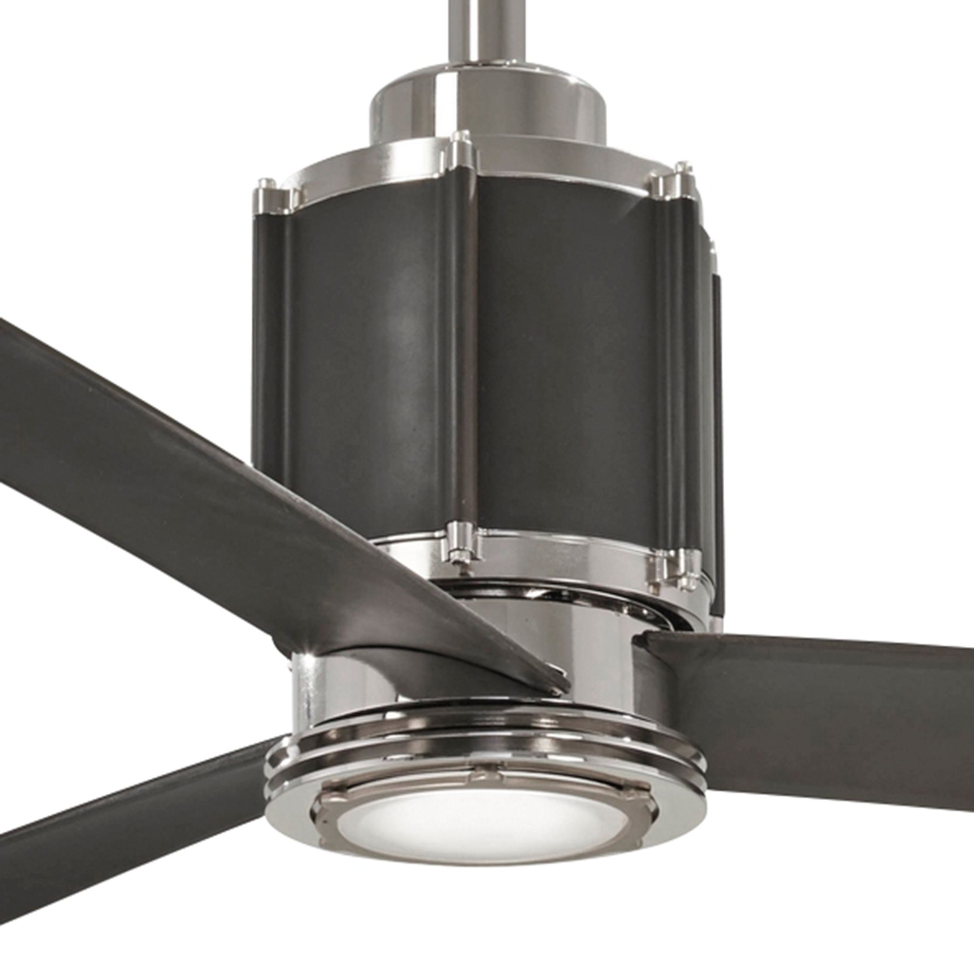 54" Minka Aire Gear Polished Nickel/ Bronze LED Ceiling Fan 60R75