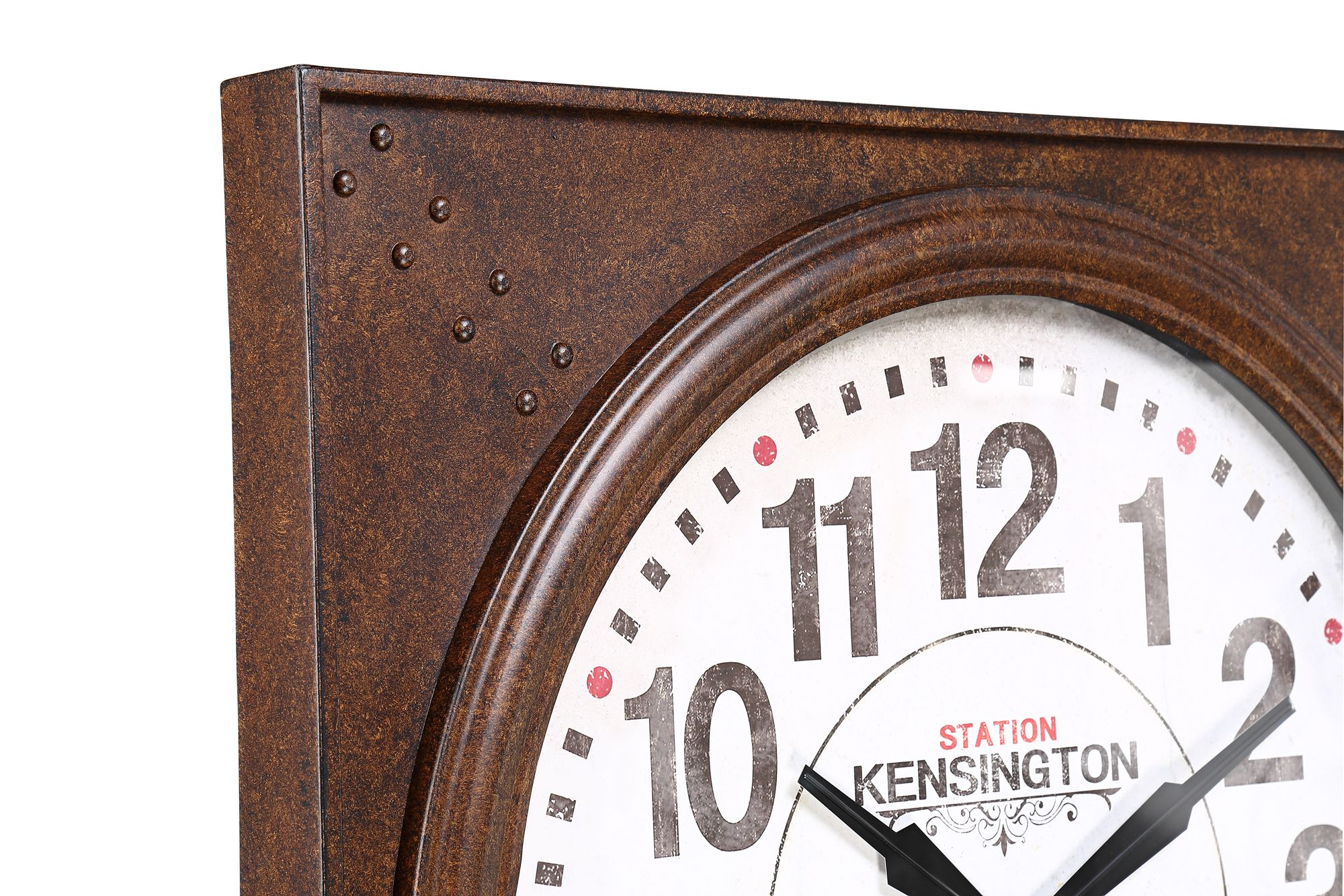 Kensington Station 26 1/4" Wide Square Metal Wall Clock 64K91